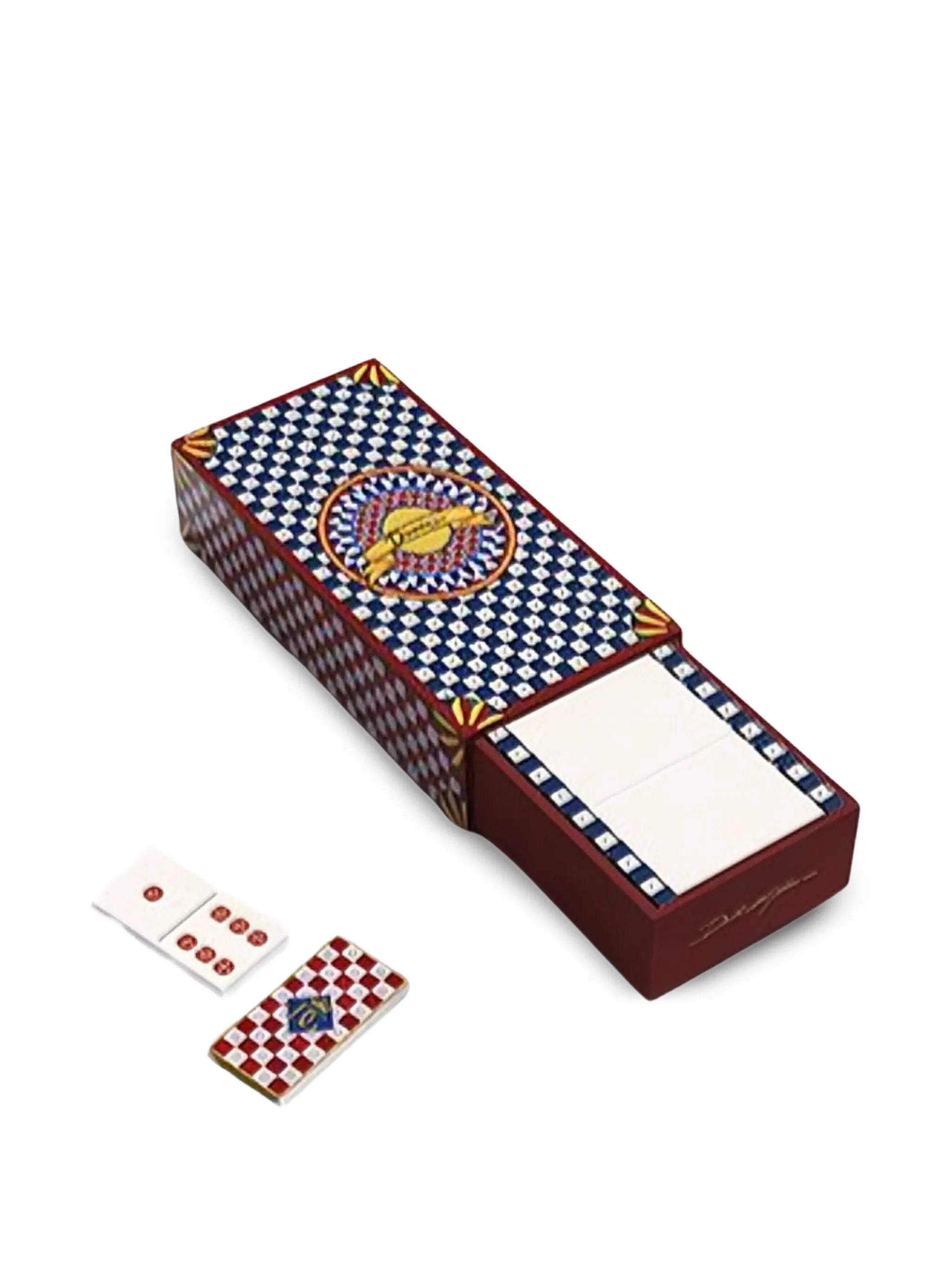checkerboard domino cart set (15cm x 8cm)