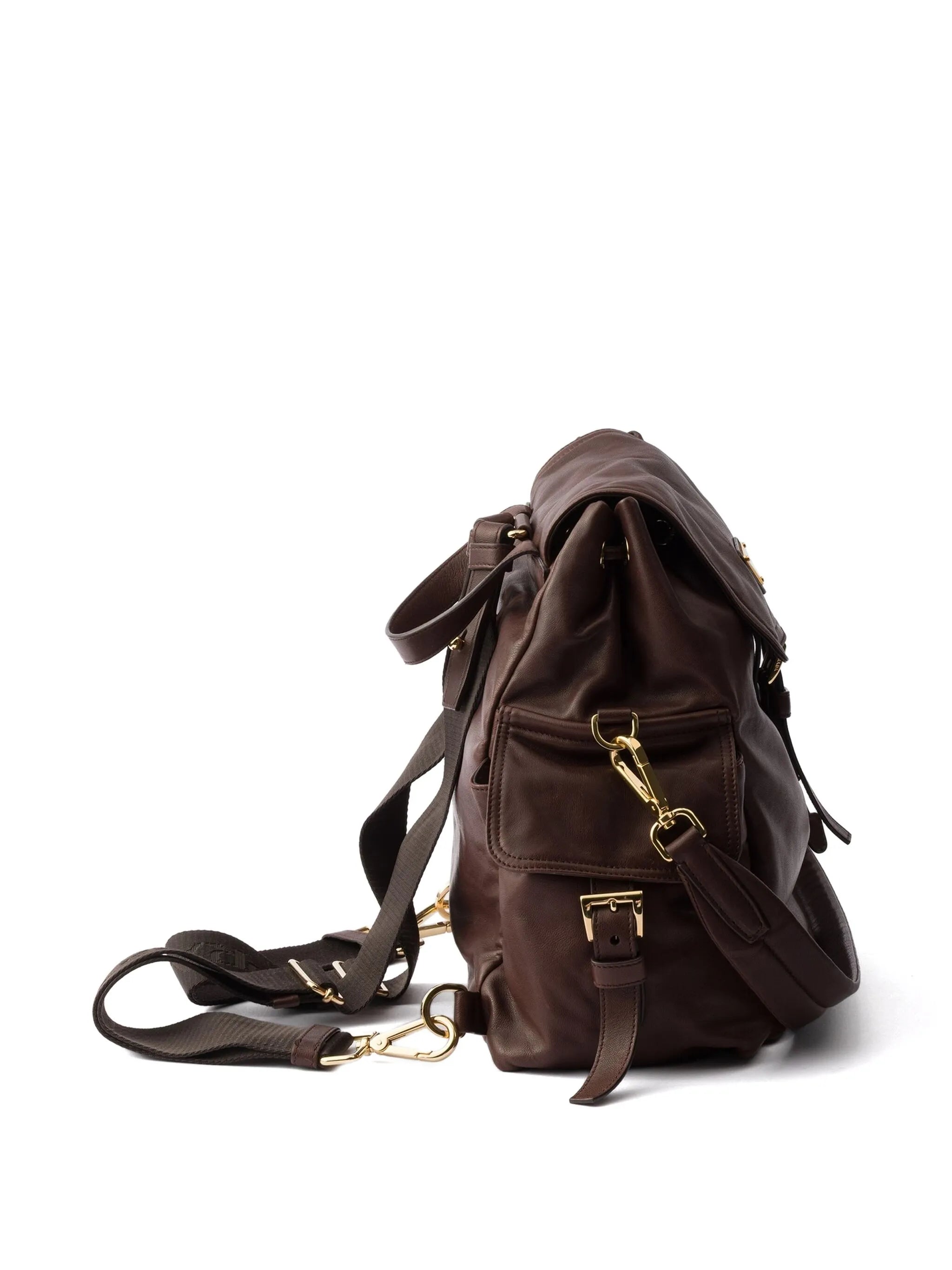 medium Explore leather backpack
