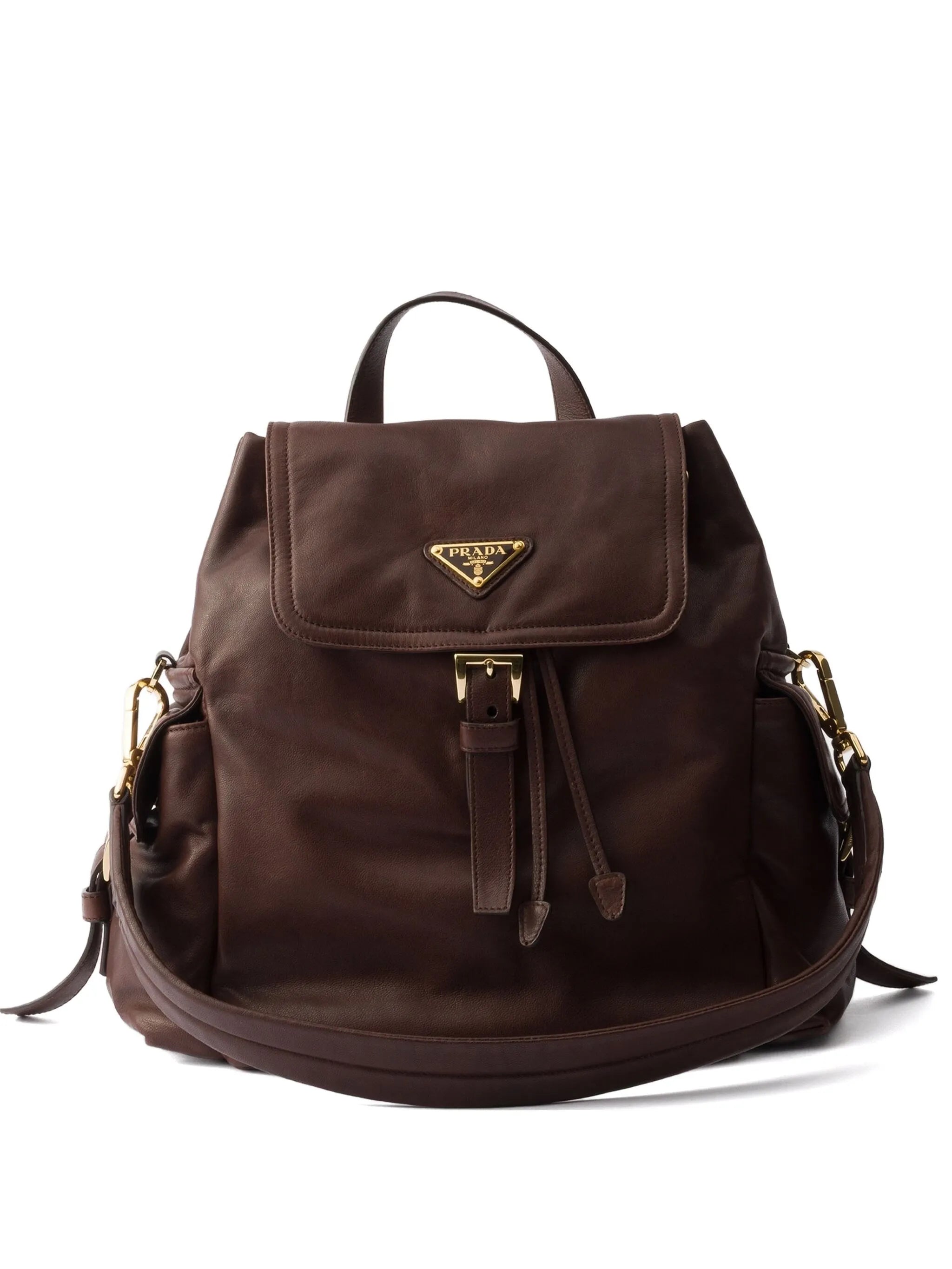 medium Explore leather backpack