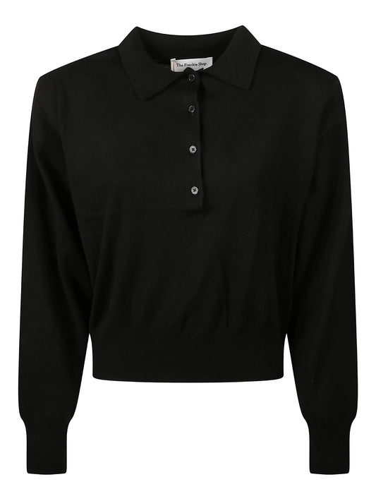 knit polo shirt