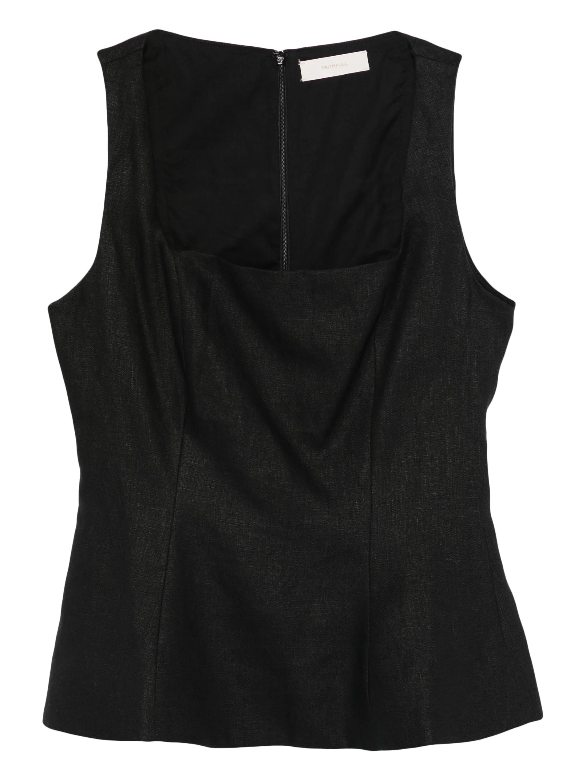 Mina square-neck top