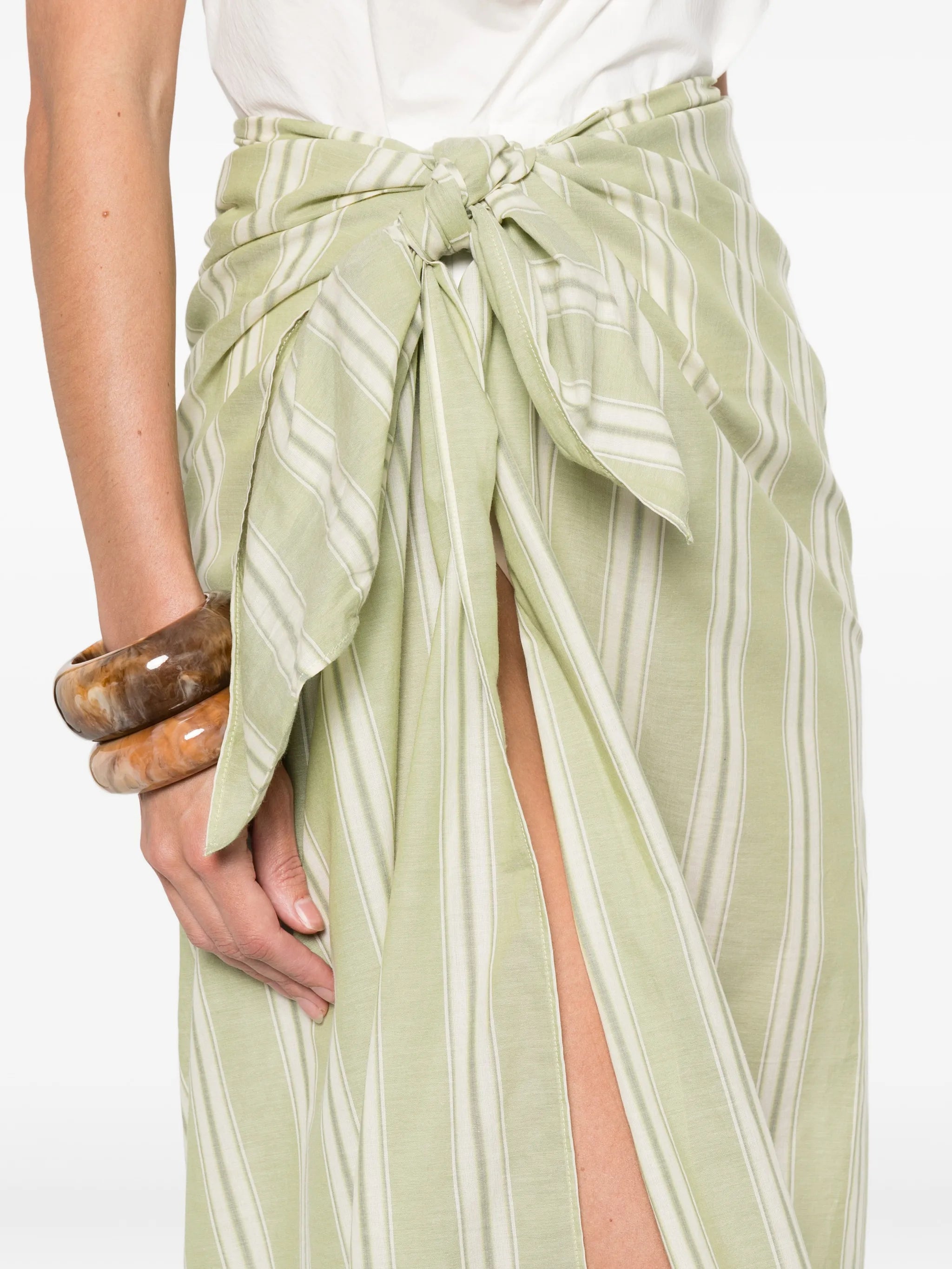 Lomas Ombre striped pareo maxi skirt