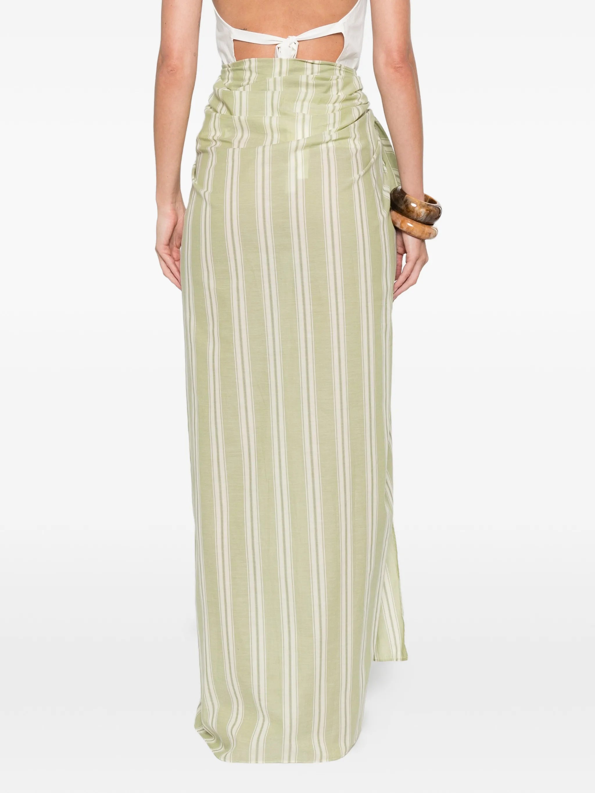 Lomas Ombre striped pareo maxi skirt