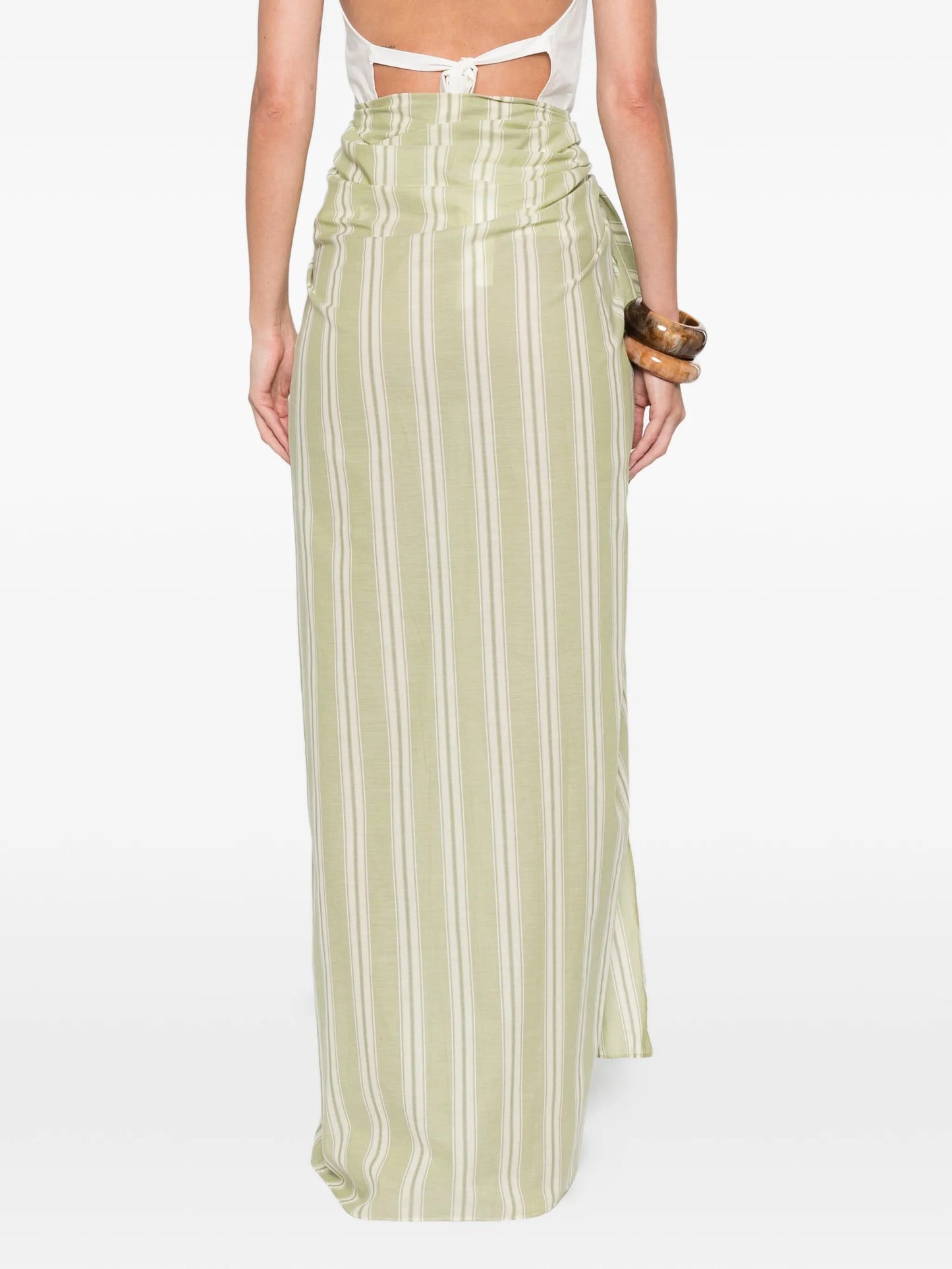 Lomas Ombre striped pareo maxi skirt