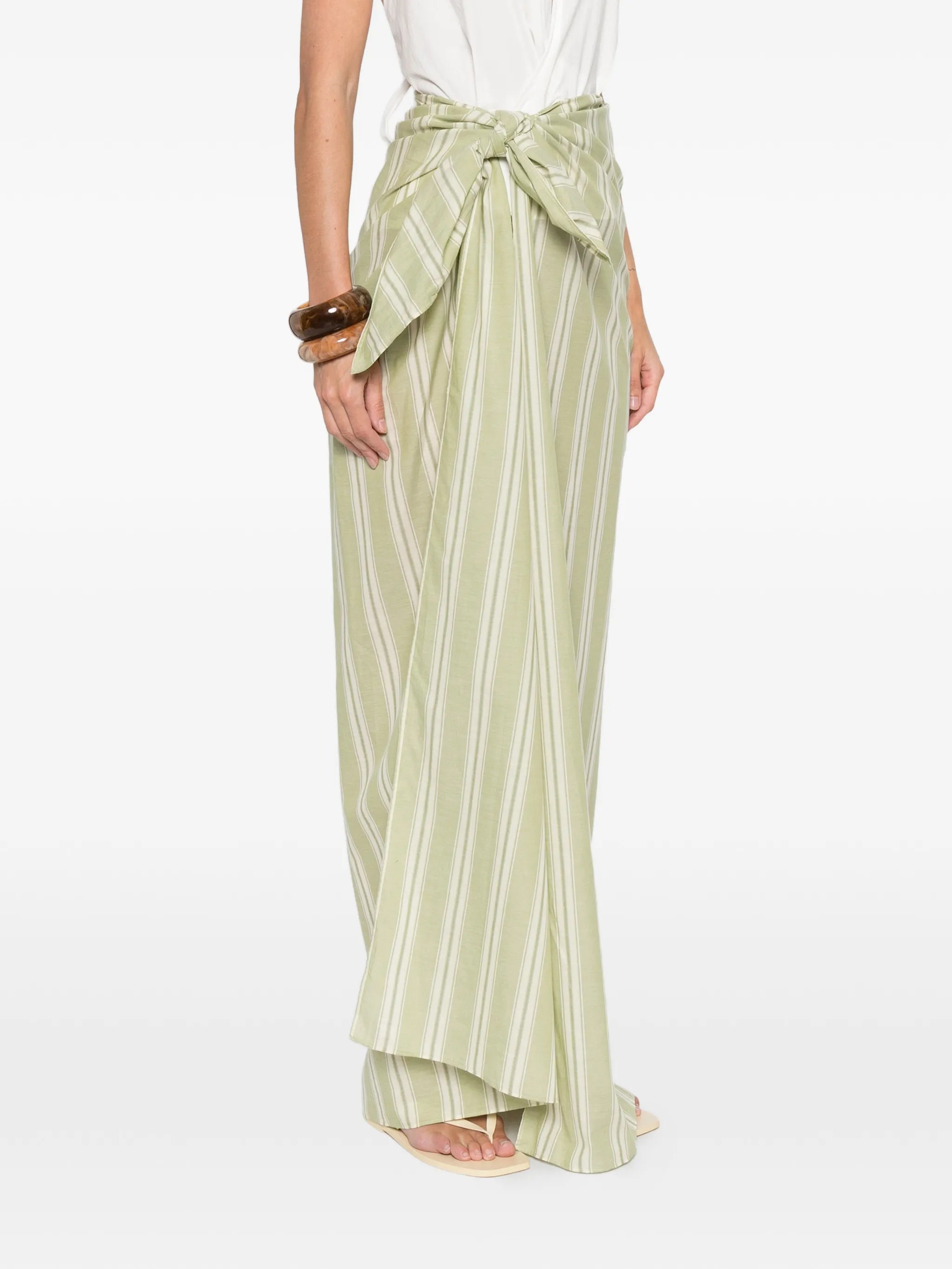 Lomas Ombre striped pareo maxi skirt