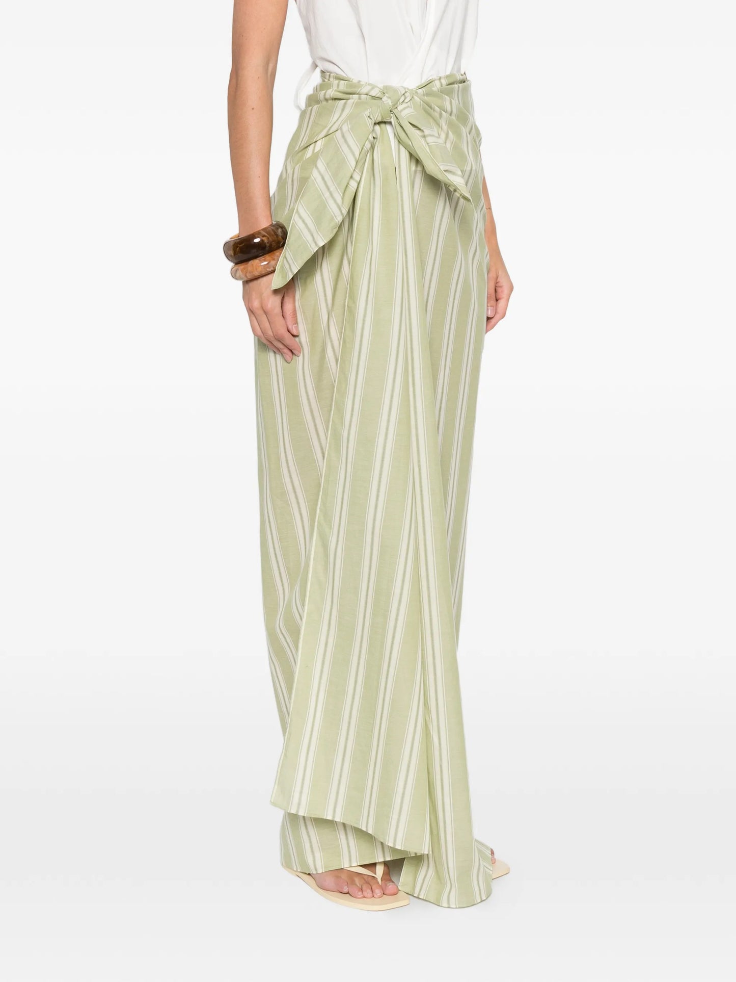 Lomas Ombre striped pareo maxi skirt