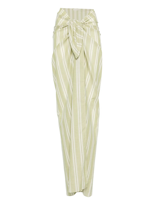 Lomas Ombre striped pareo maxi skirt