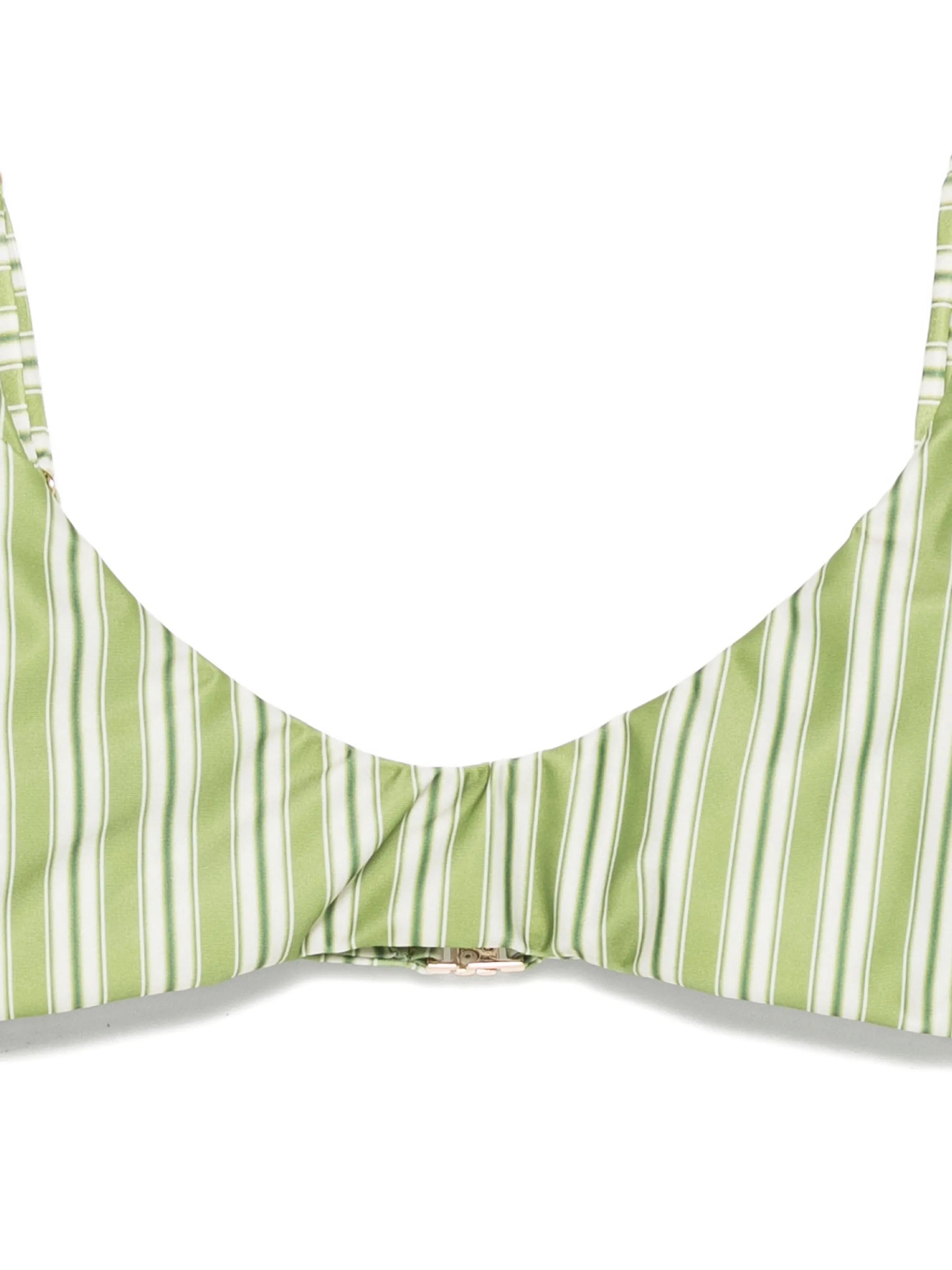 Harper striped bikini top