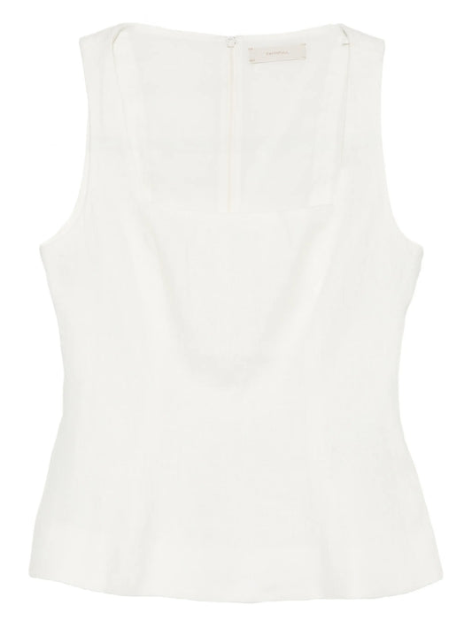 Mina square-neck top