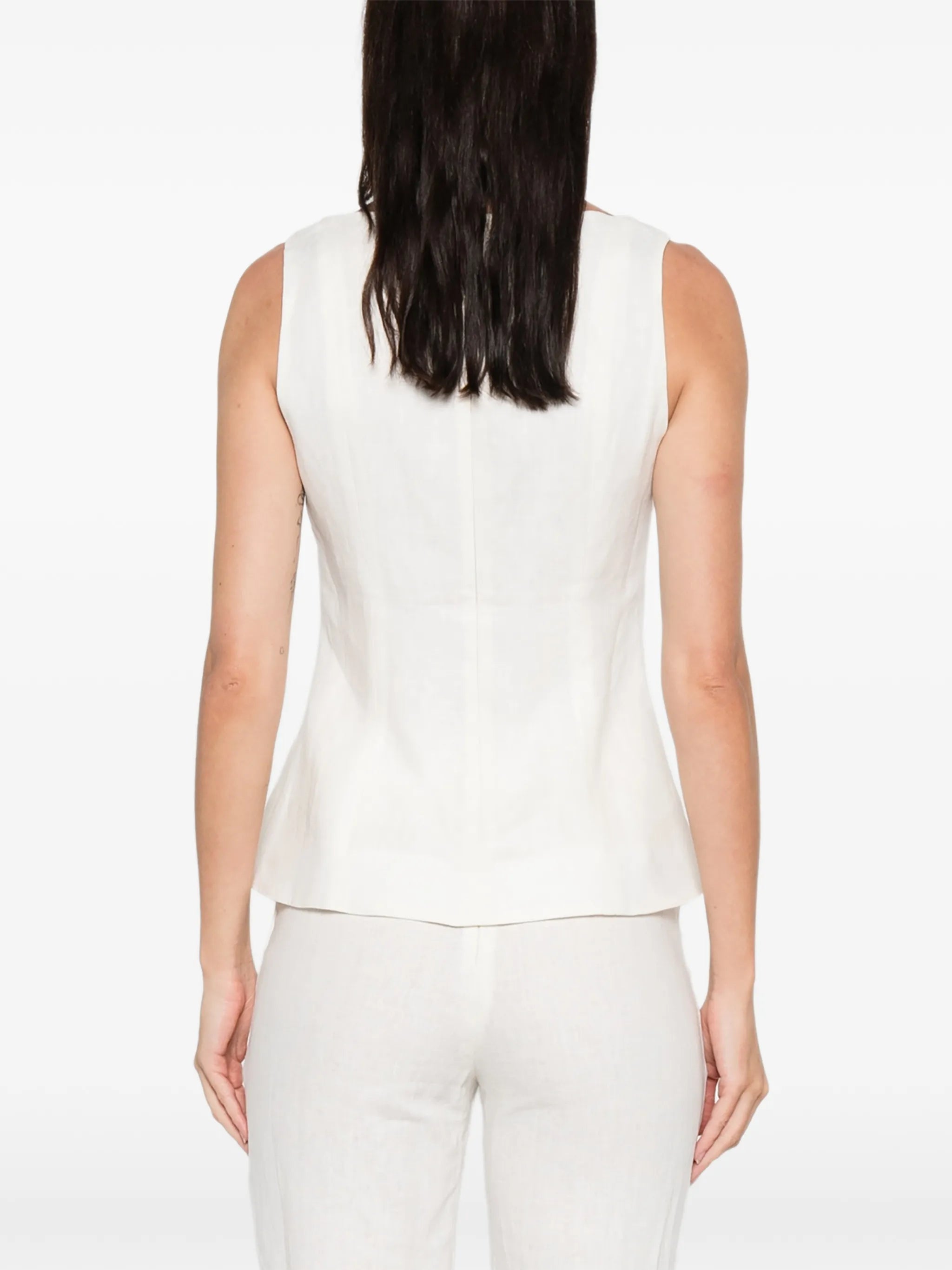 Mina square-neck top
