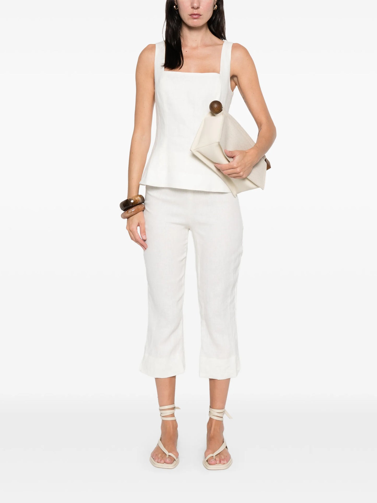 Mina square-neck top