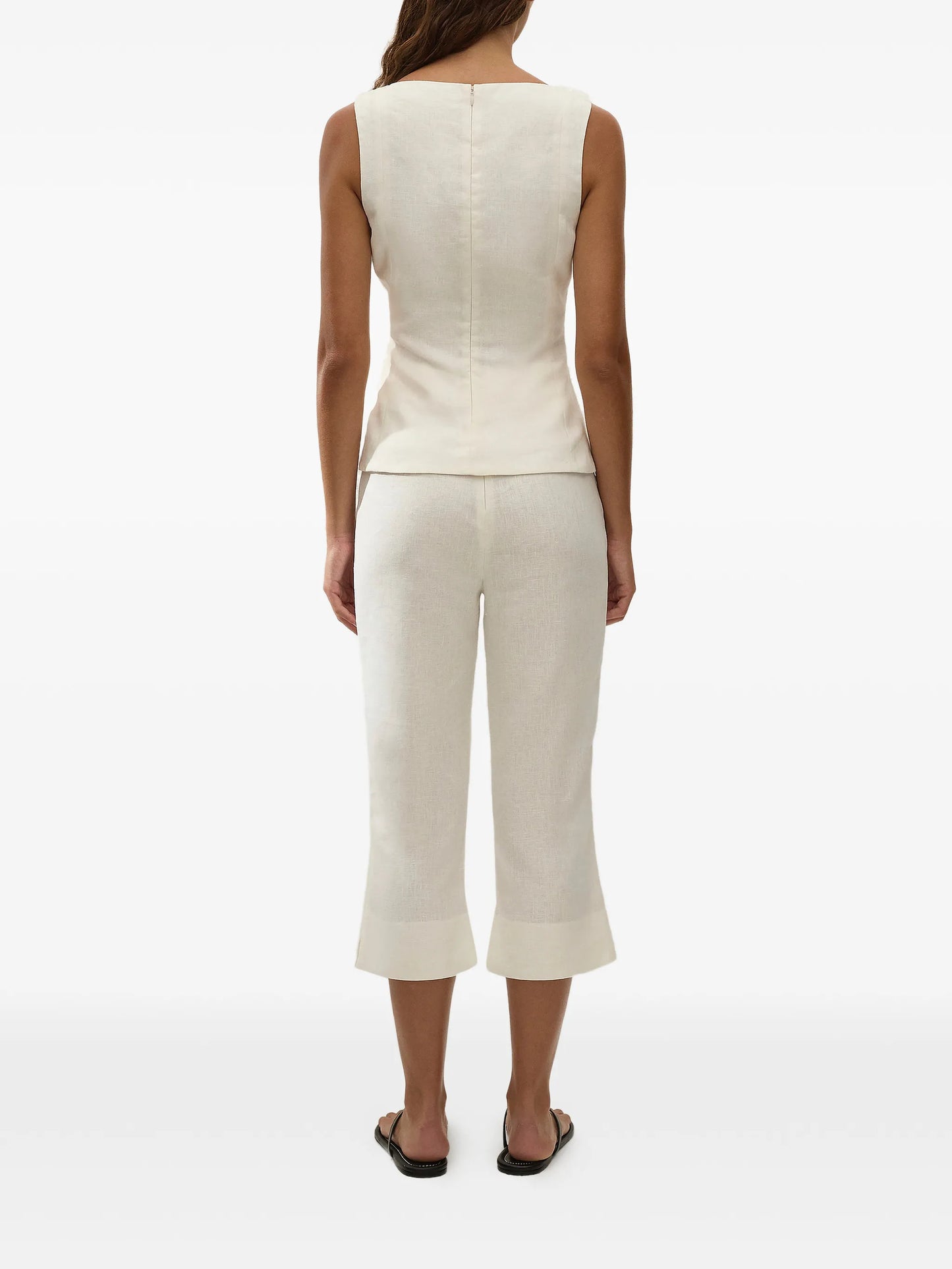 Mina square-neck top