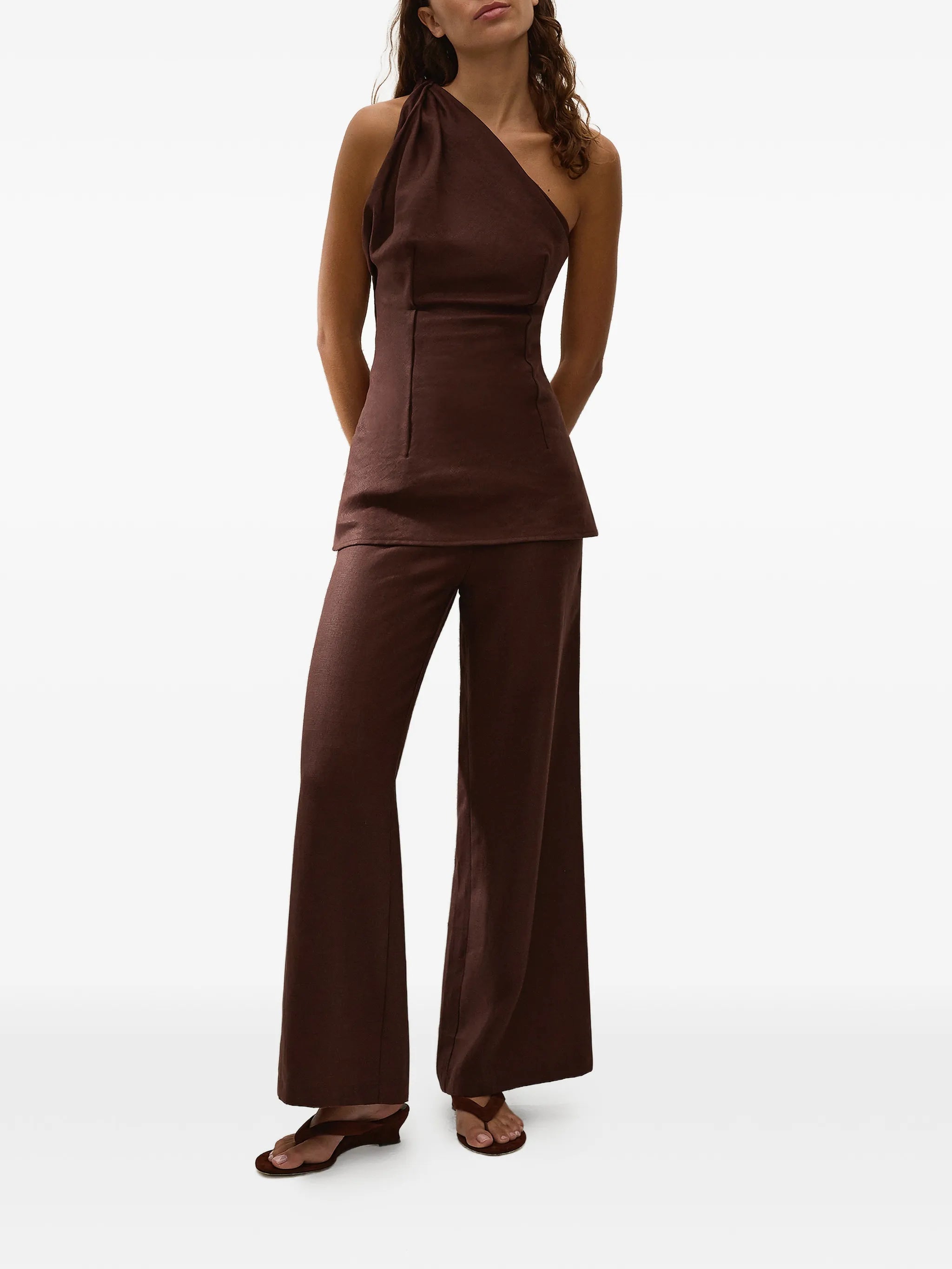 Agua one-shoulder top