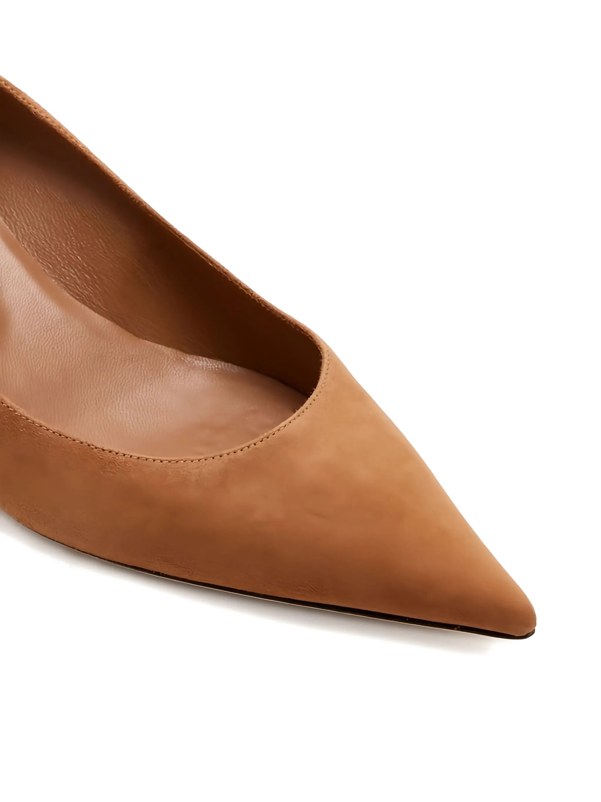 35mm Amela pointed suede pumps