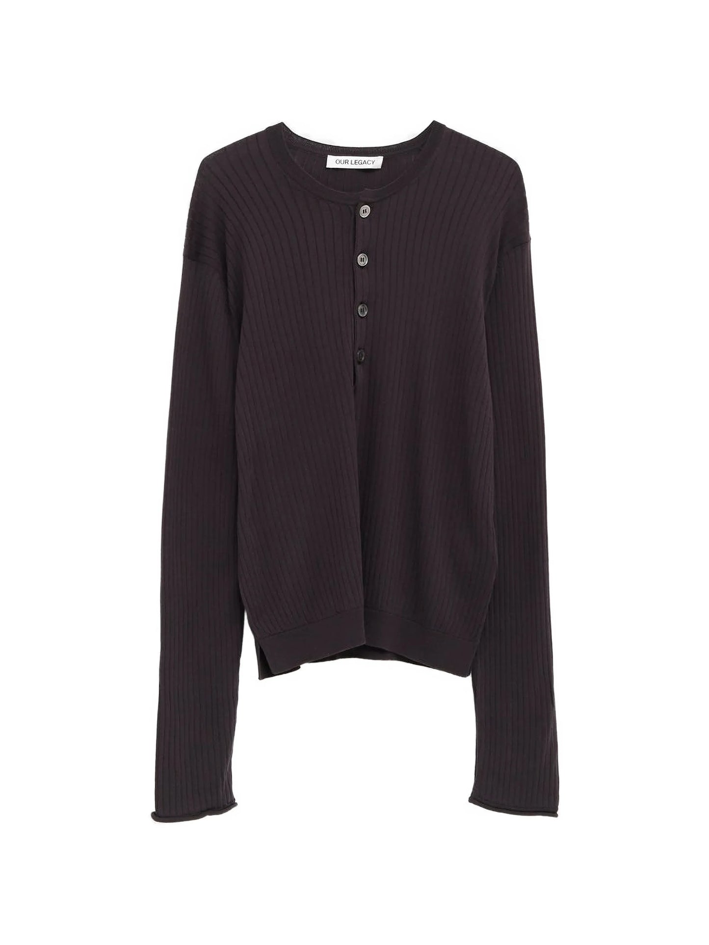 button-fastening sweater