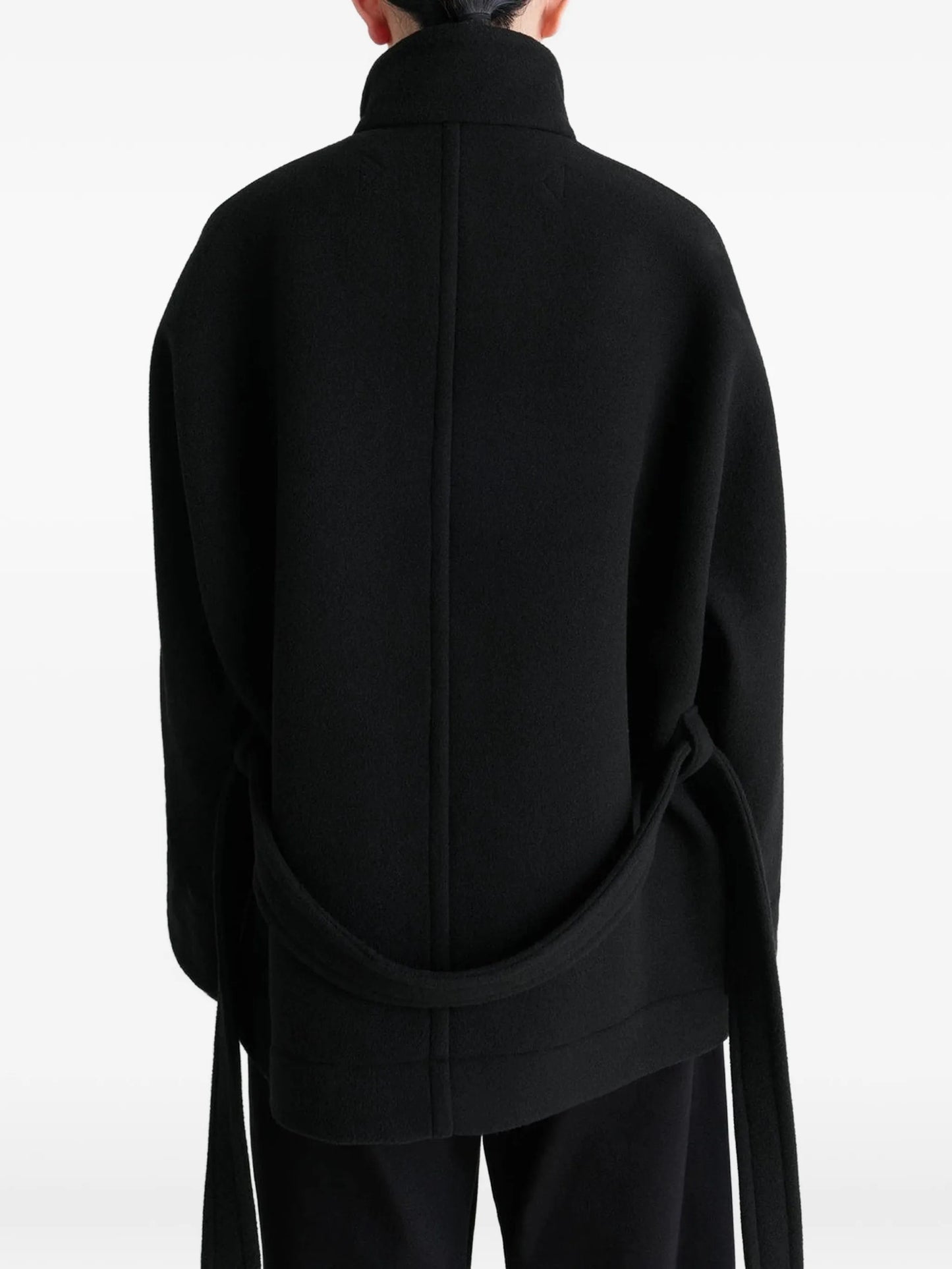 black belted duffle coat