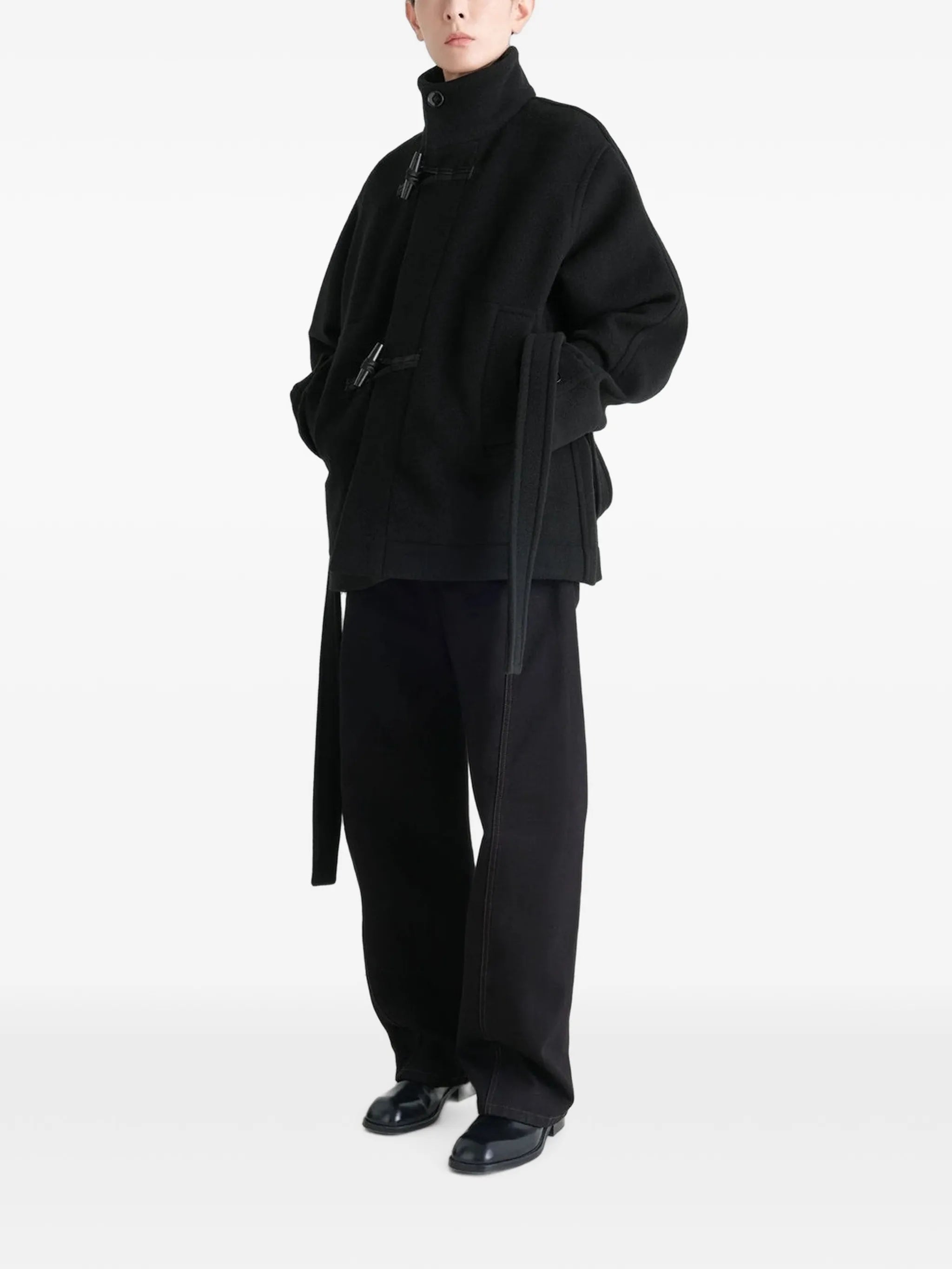 short duffle coat in wool