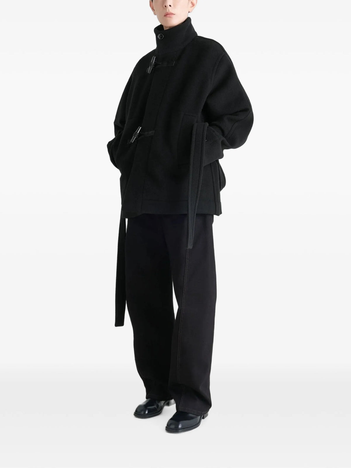 short duffle coat in wool