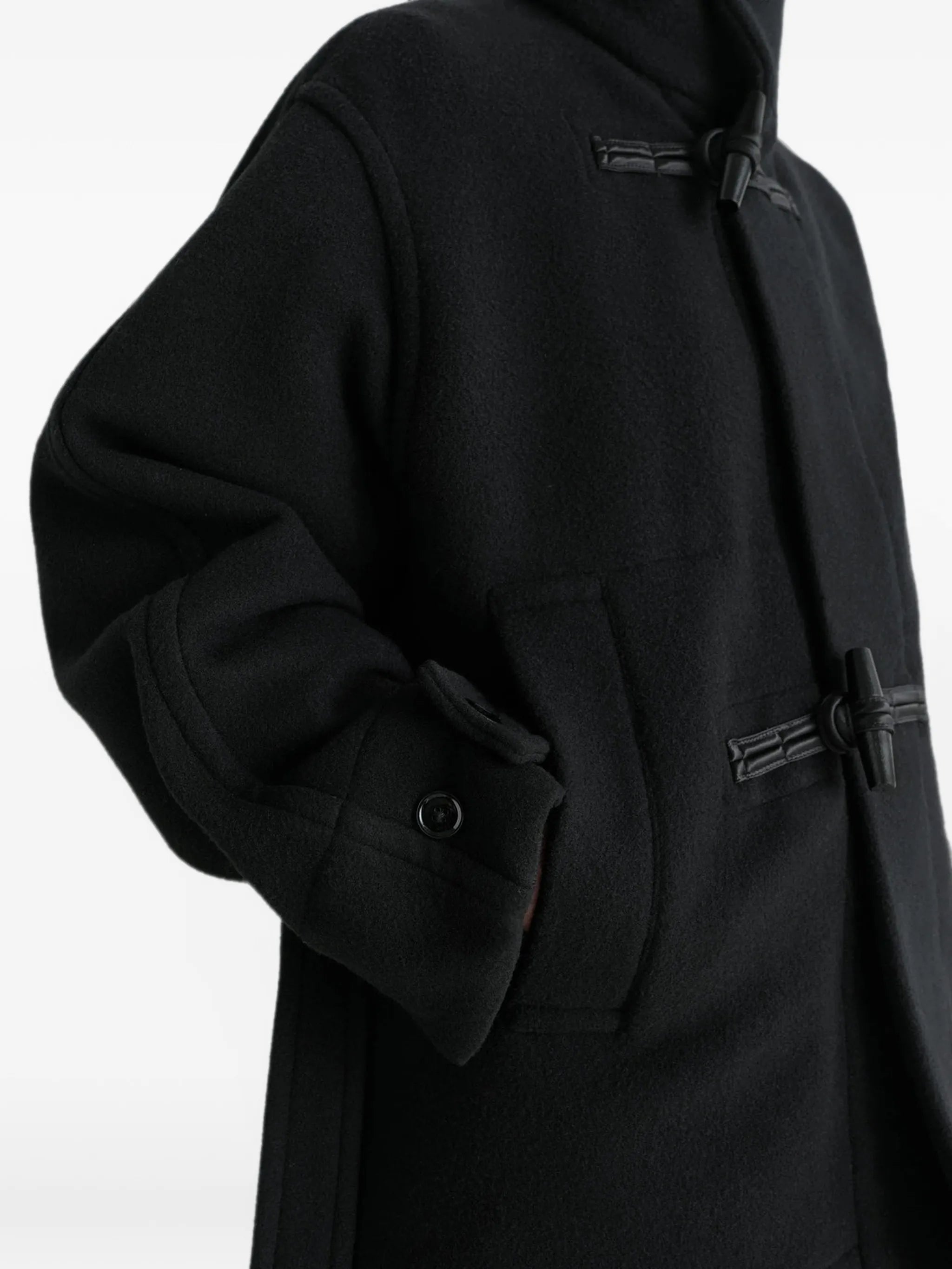 short duffle coat in wool