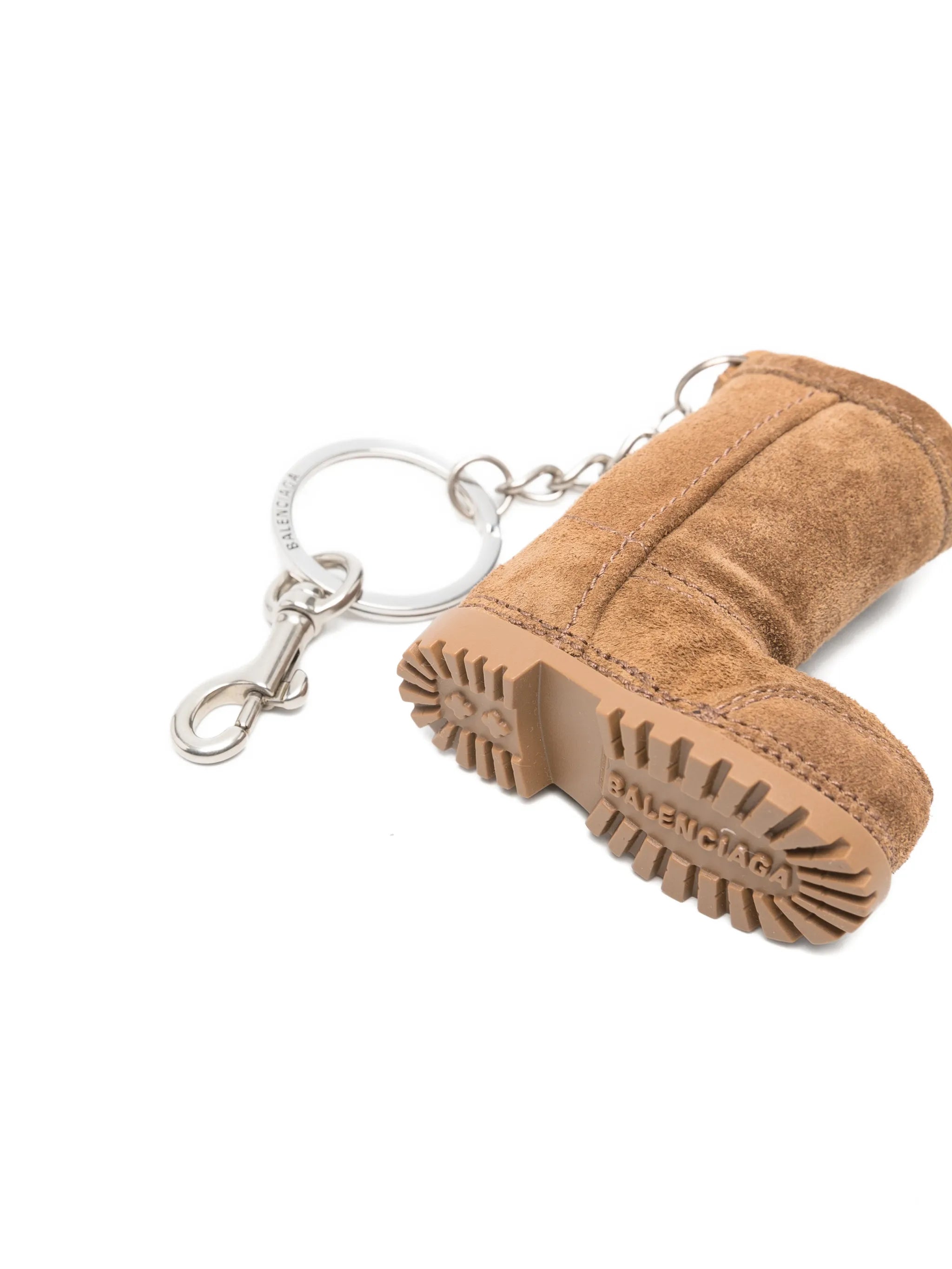 suede boot keyring