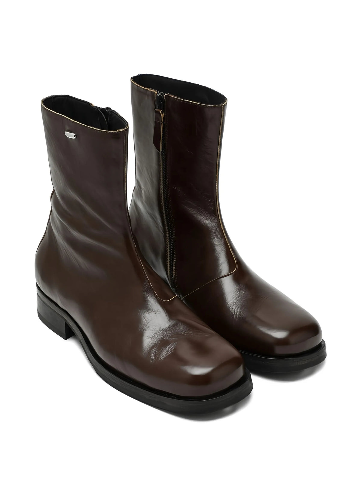 Camion side-zip leather boots