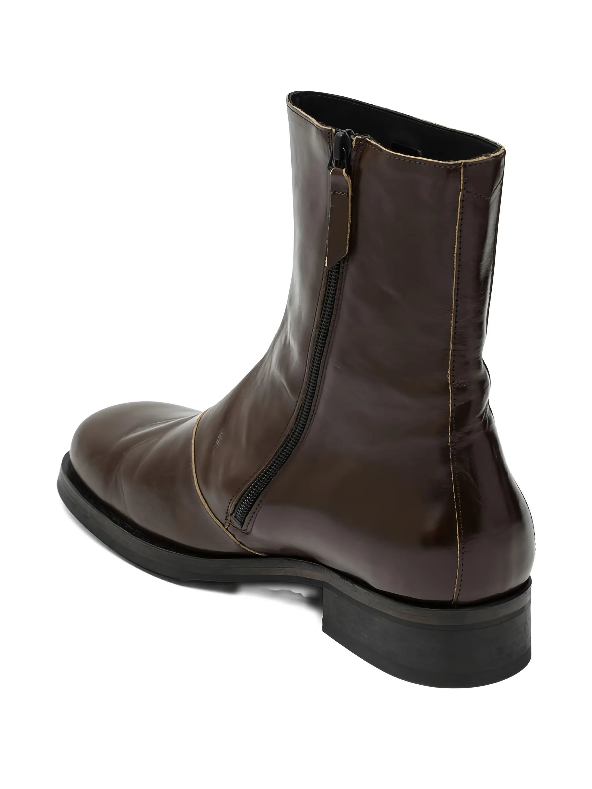 Camion side-zip leather boots