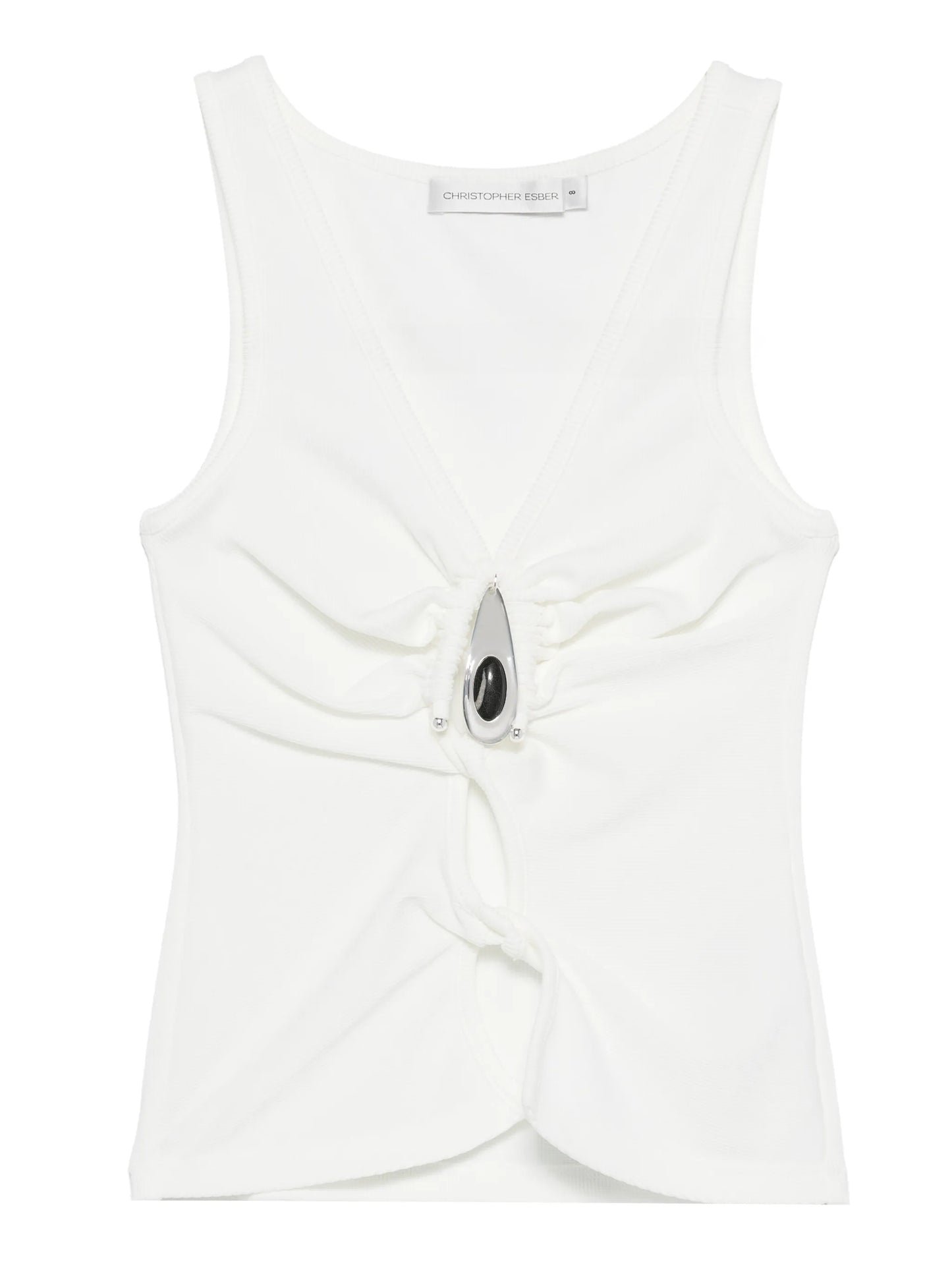crystal-pendant tank top