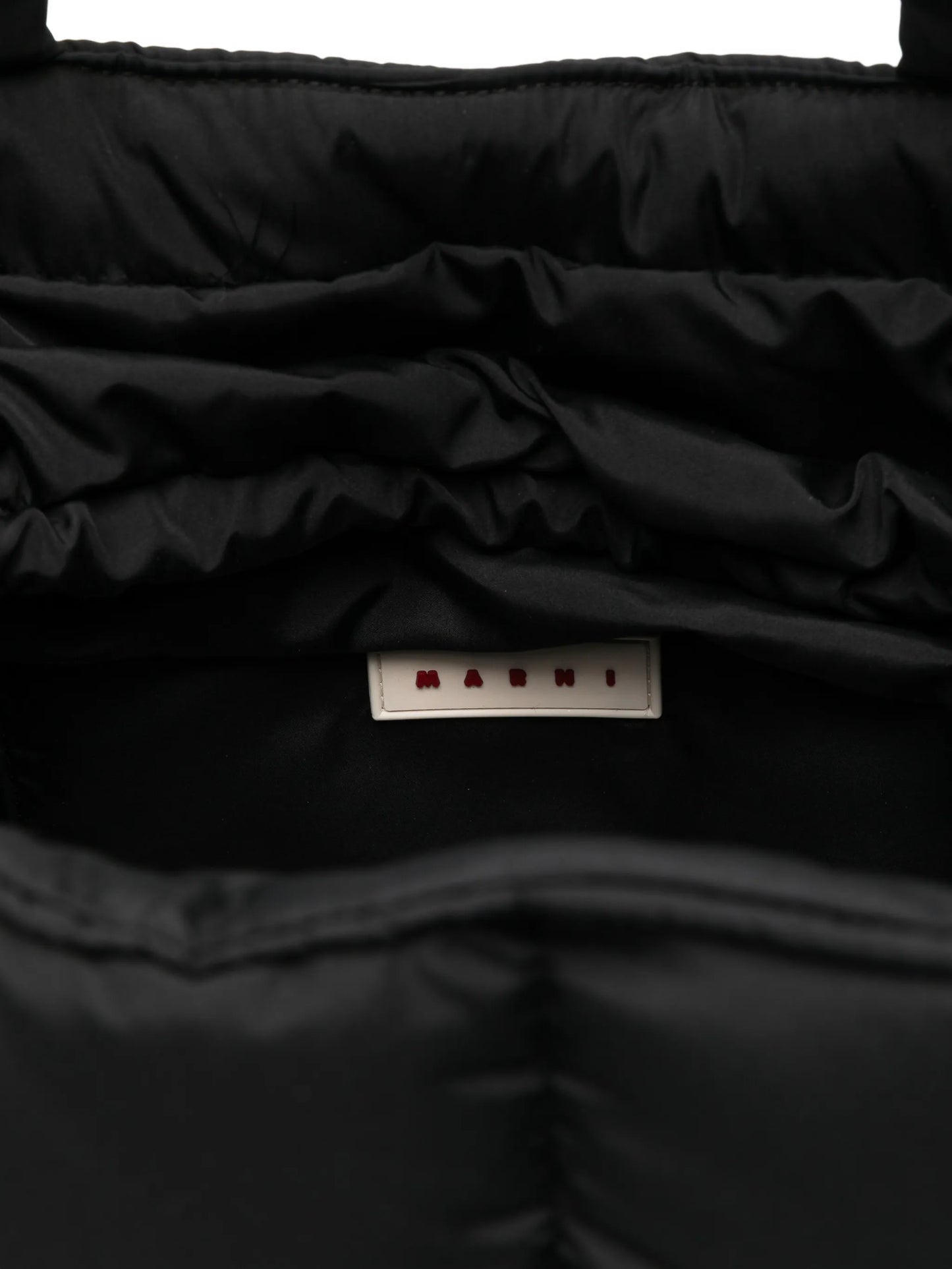 padded logo tote bag