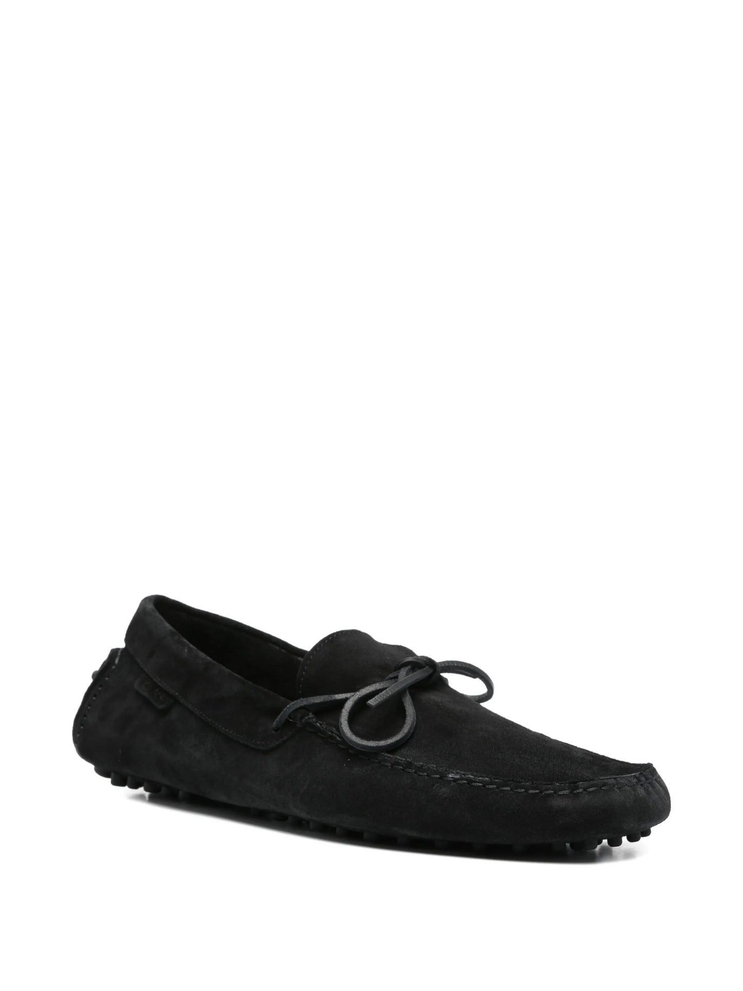 suede tie loafers