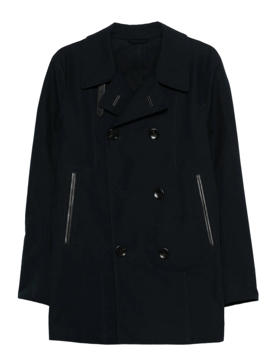 double-breasted trench coat