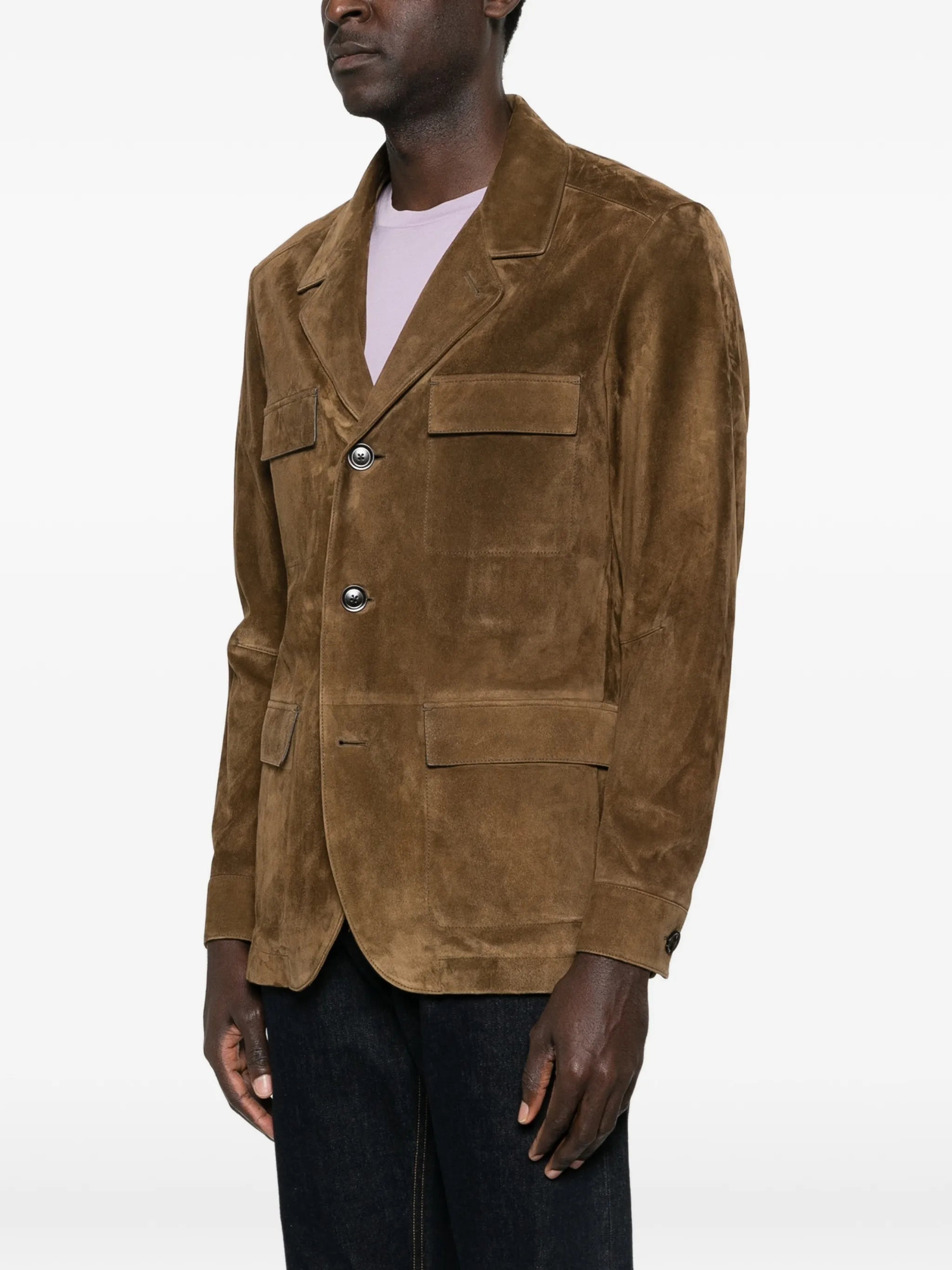 suede military jacket