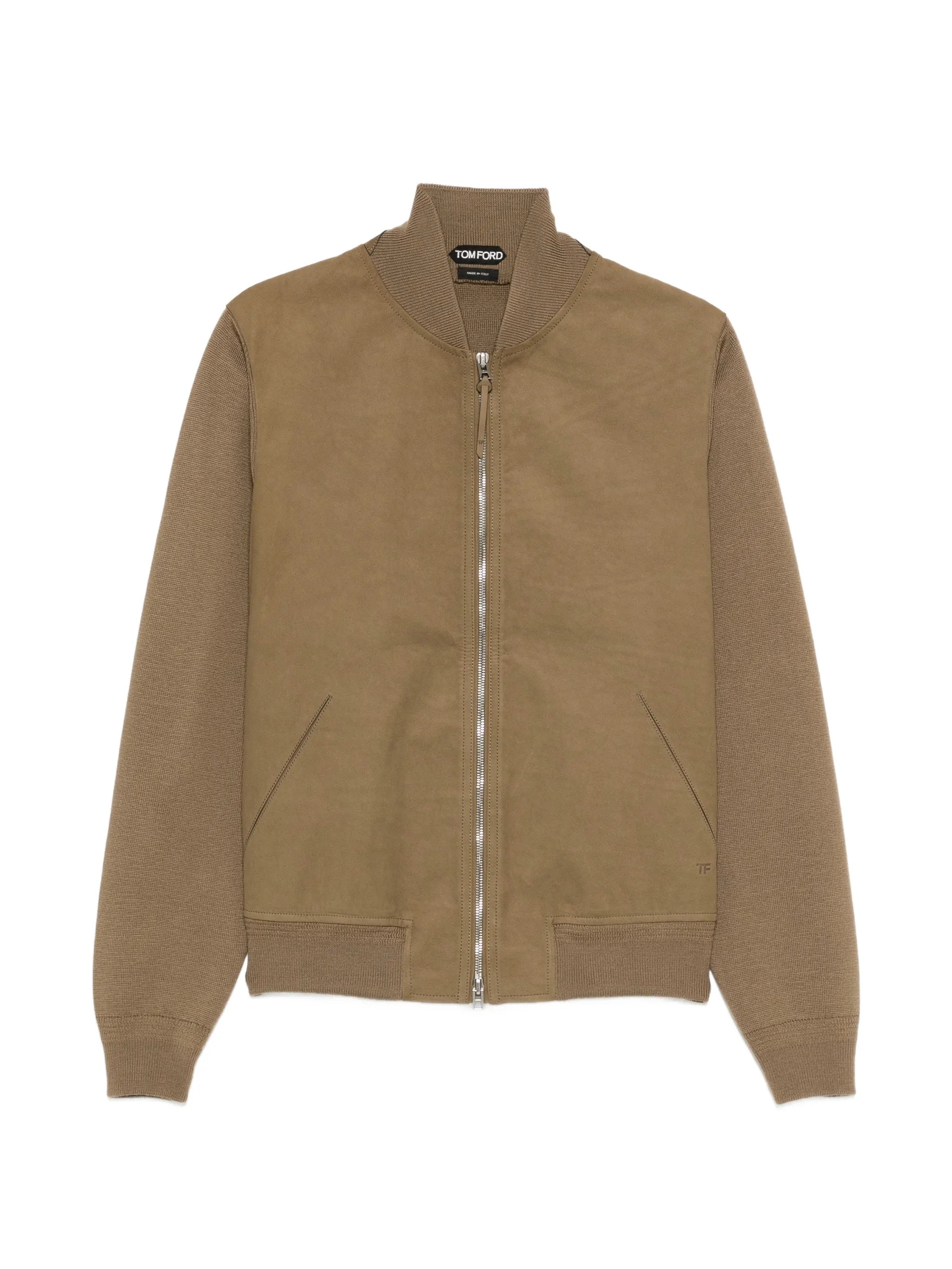 front merino bomber jacket