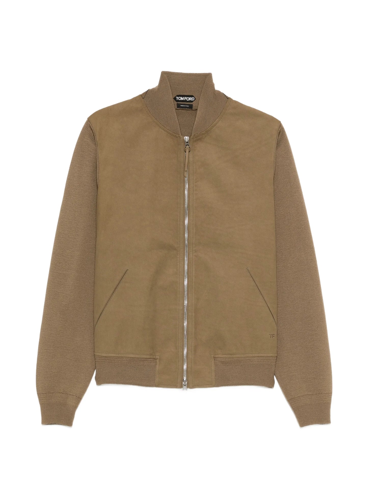 front merino bomber jacket