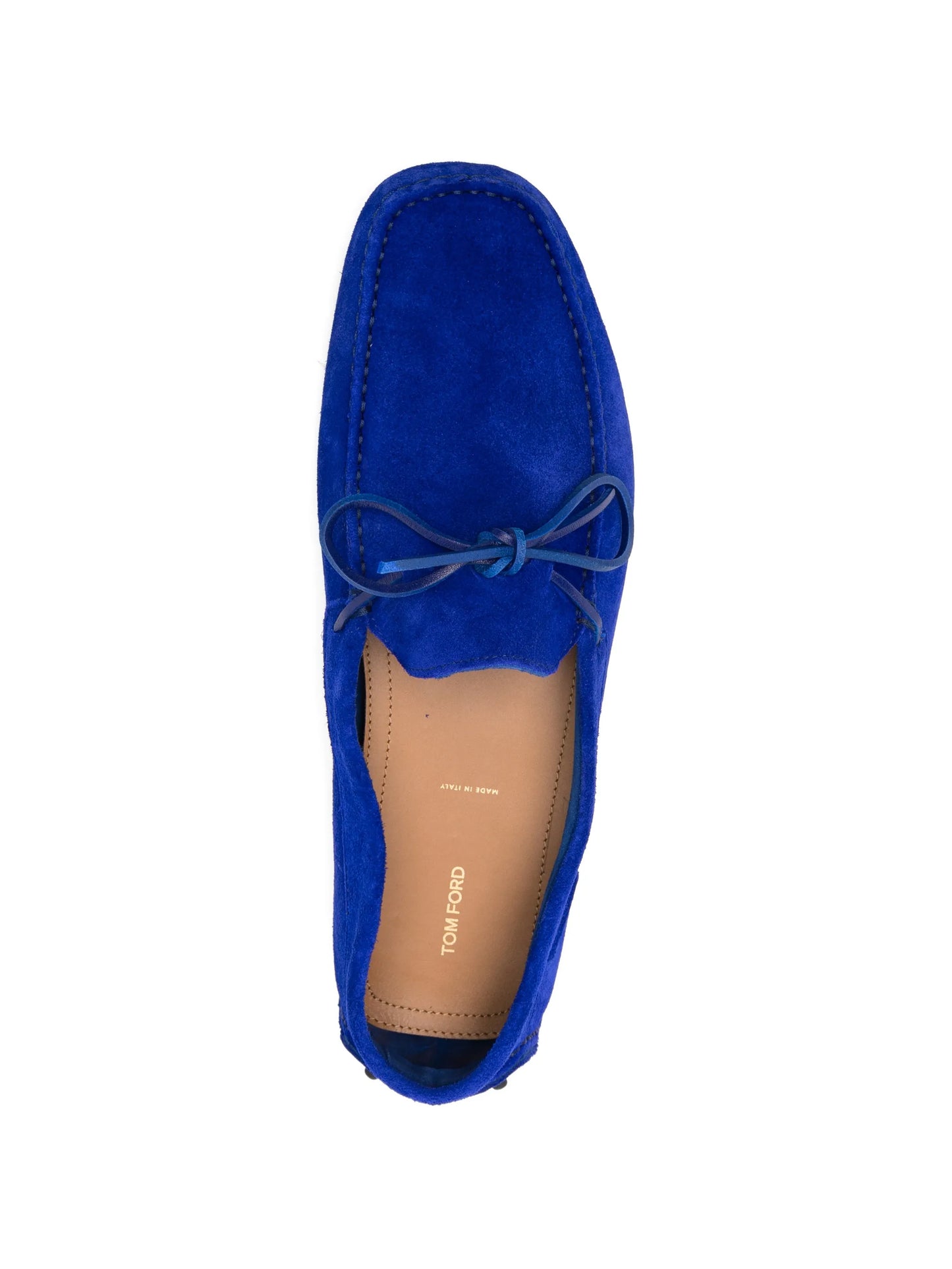 tie suede loafers
