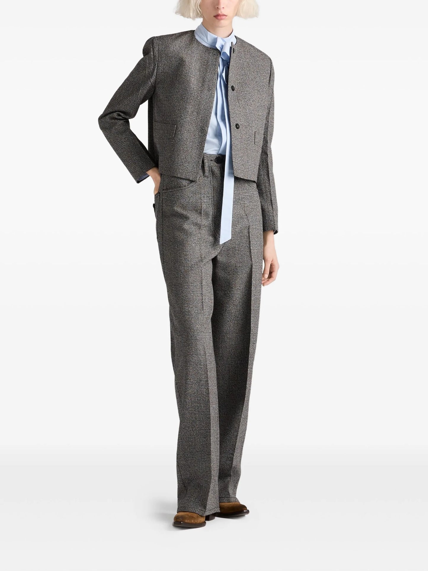 prince of wales check trousers