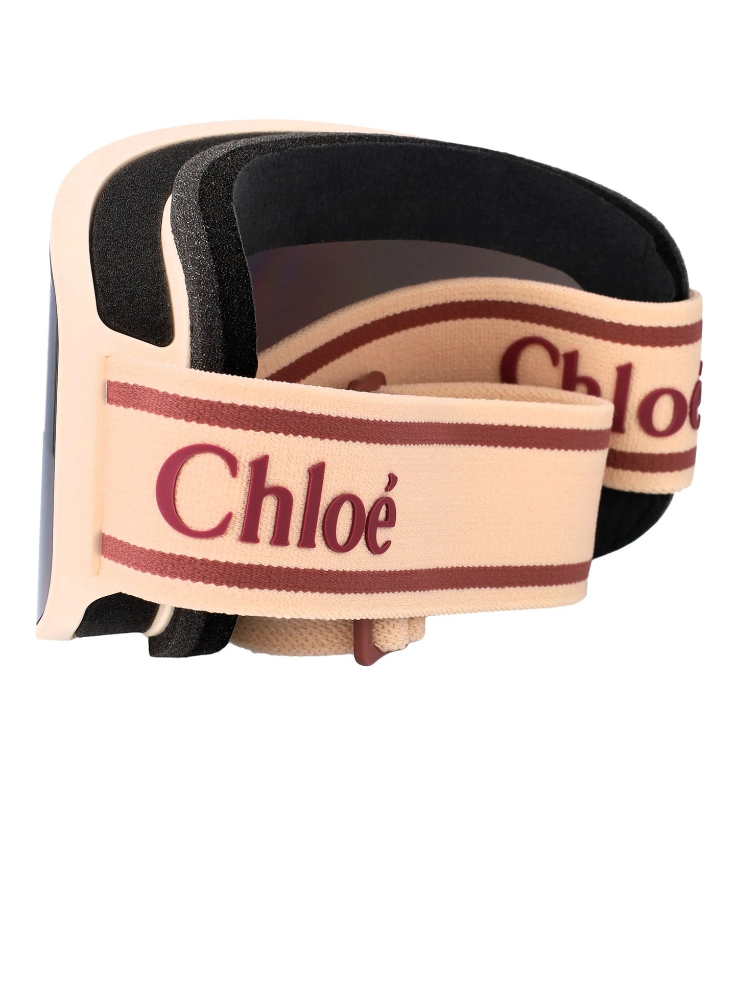 logo-strap ski goggles