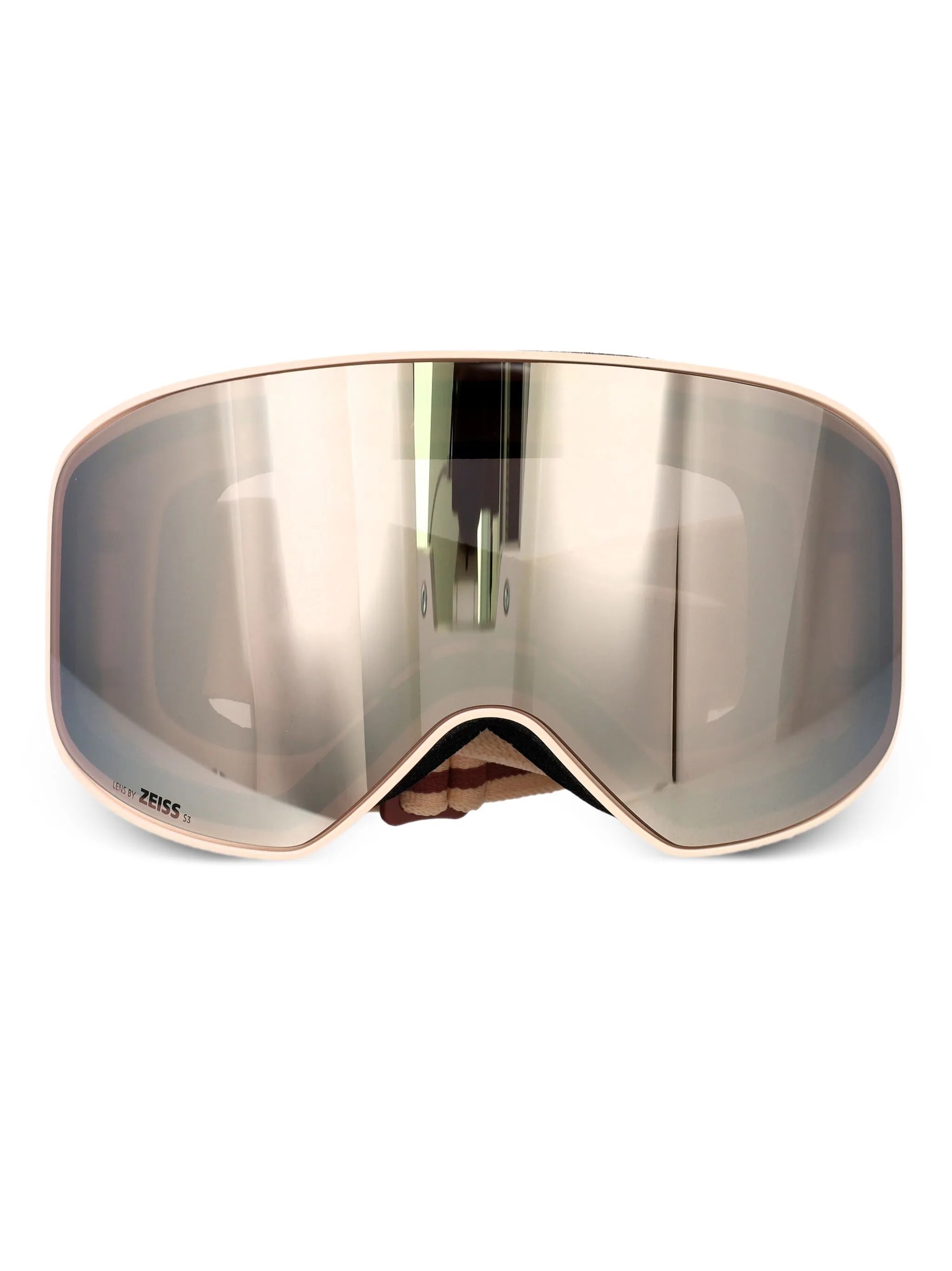 logo-strap ski goggles