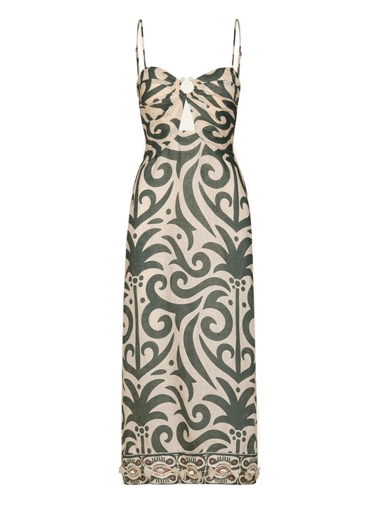 Water Adventure midi dress