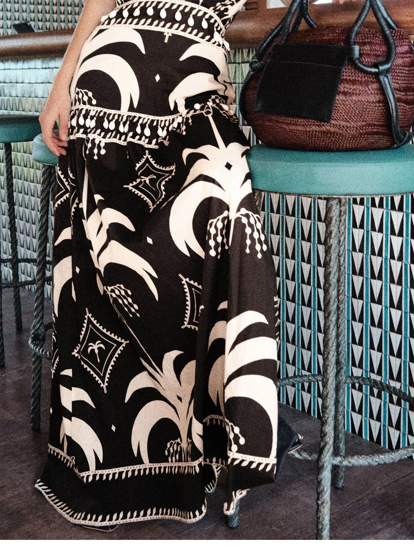 Latin Rhythms patterned dress