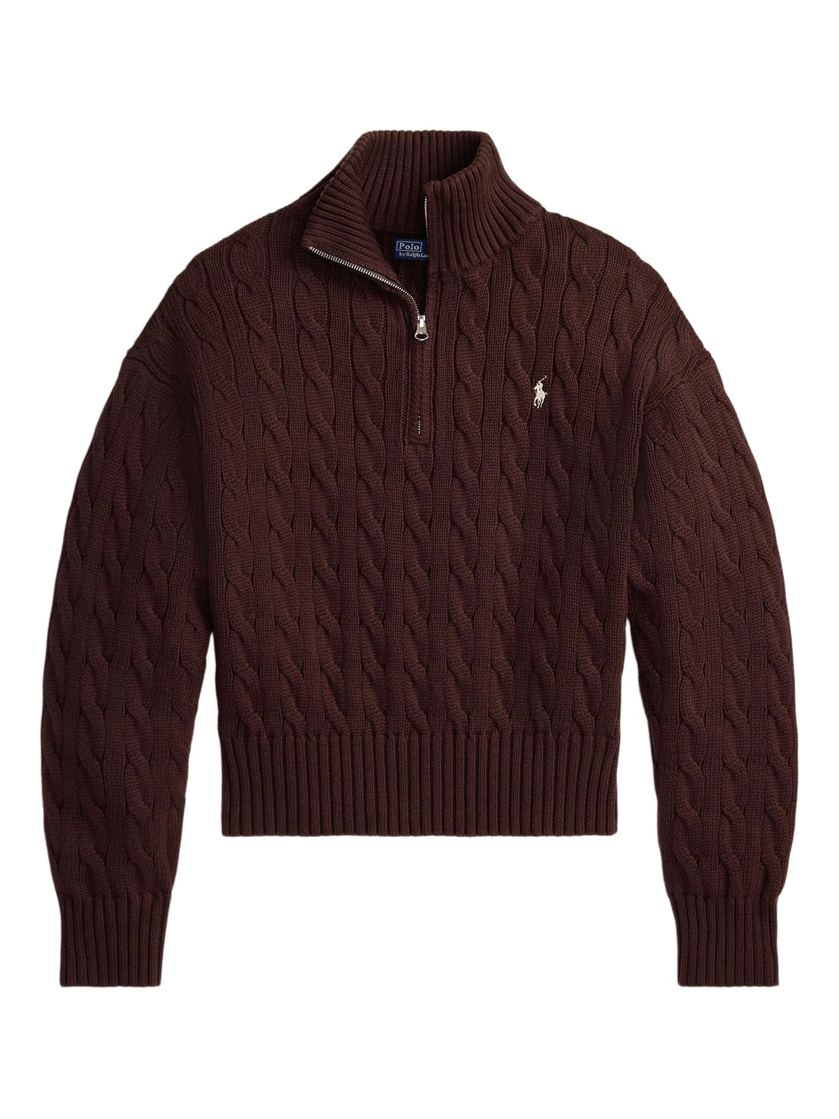 Polo Pony cable-knit sweater