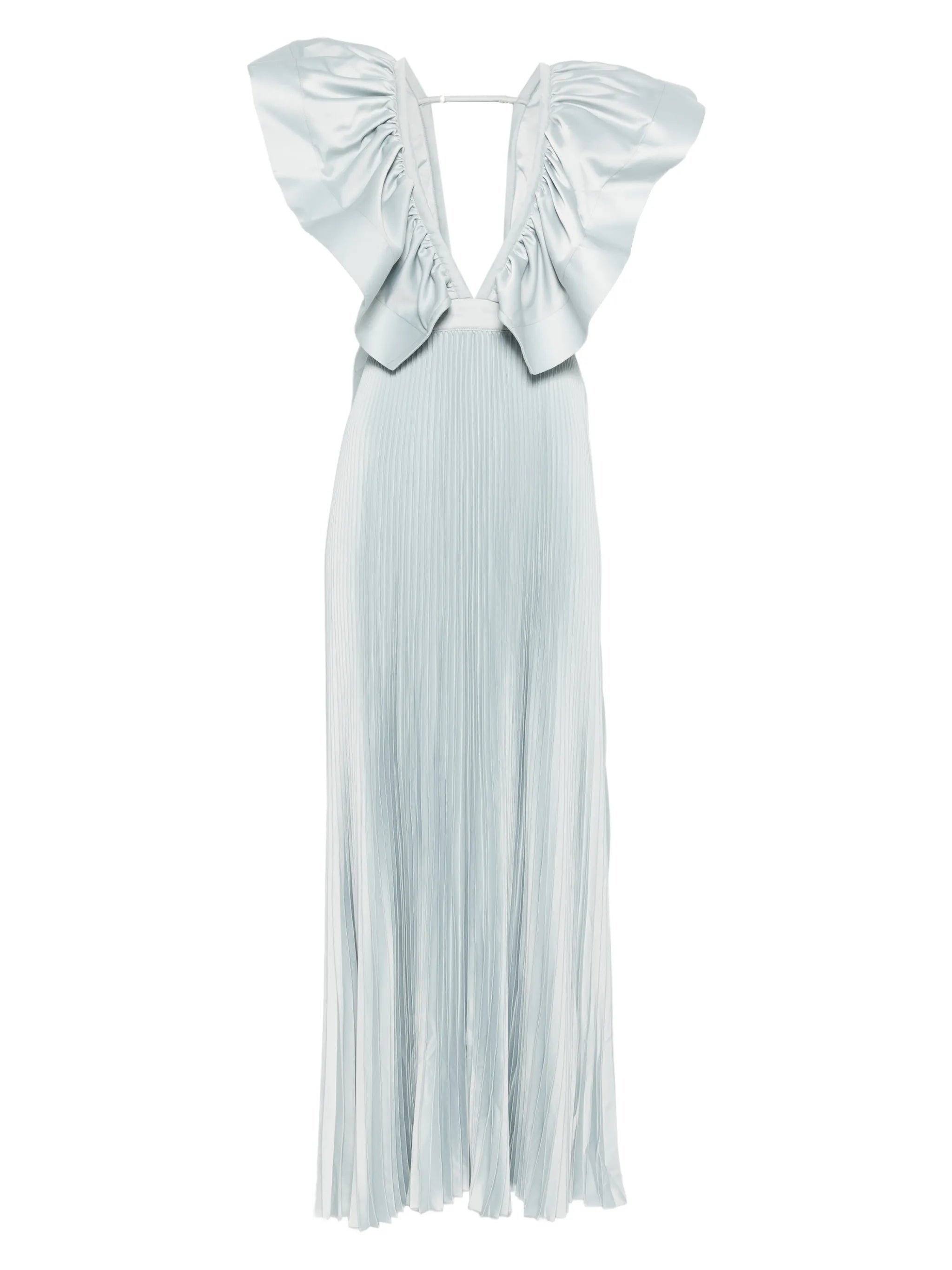 Ventoux ruffled V-neck gown