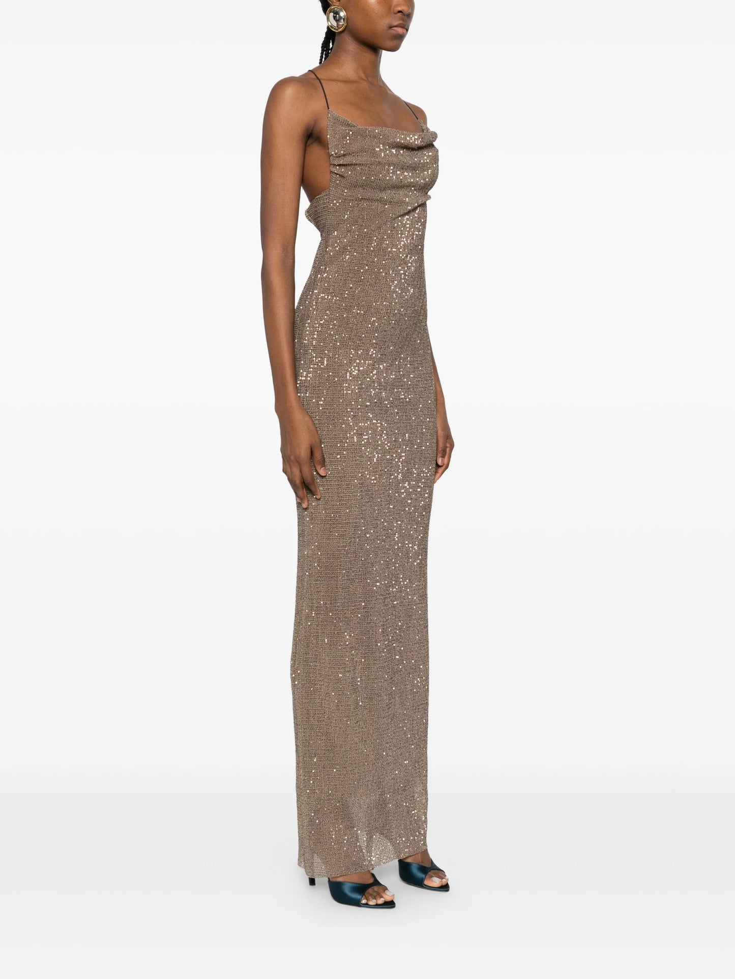 Cosmopolitan sequinned maxi dress