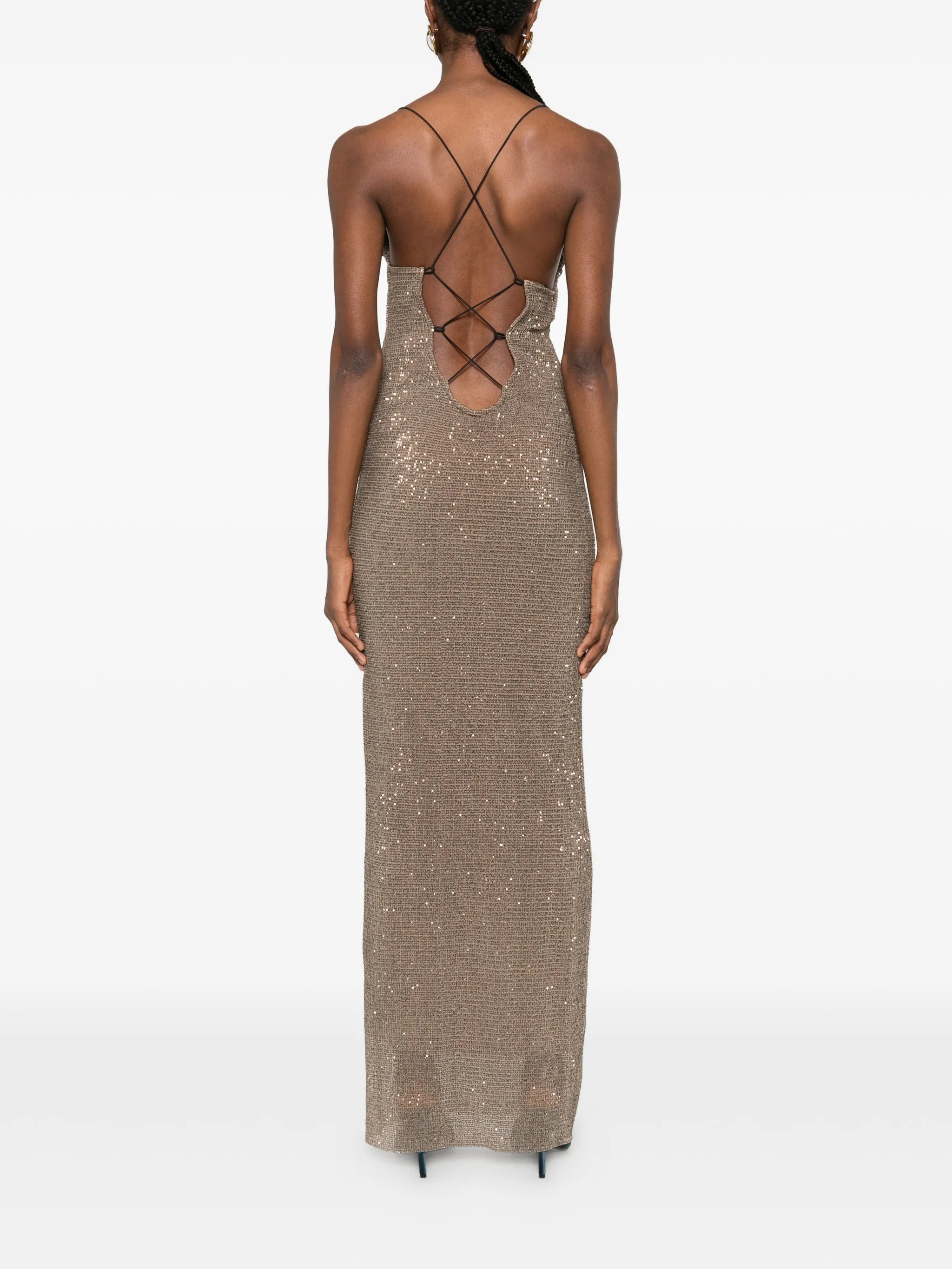 Cosmopolitan sequinned maxi dress