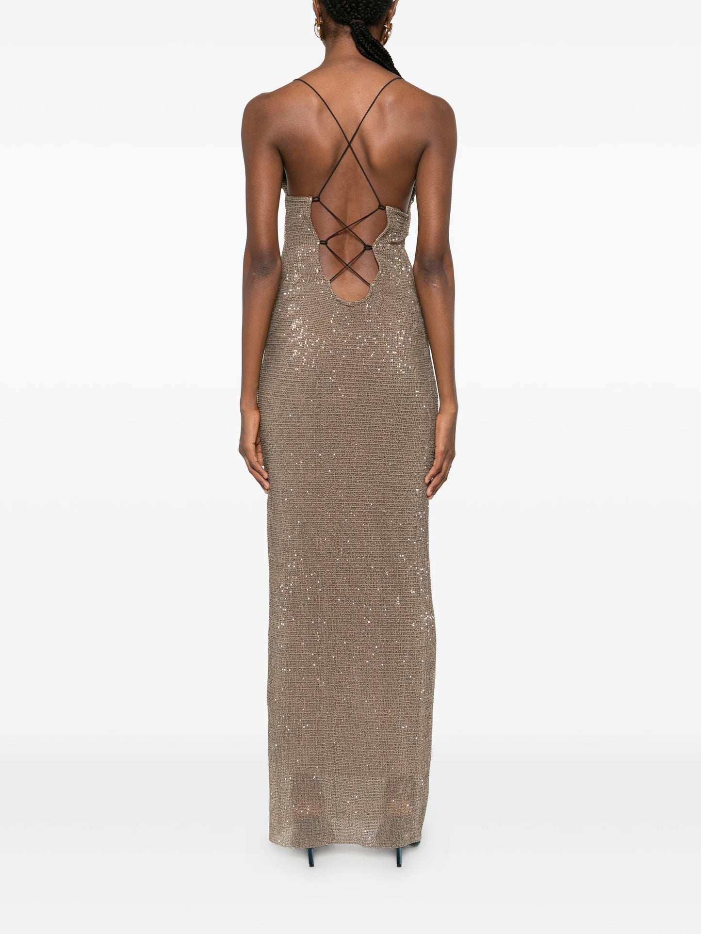 Cosmopolitan sequinned maxi dress