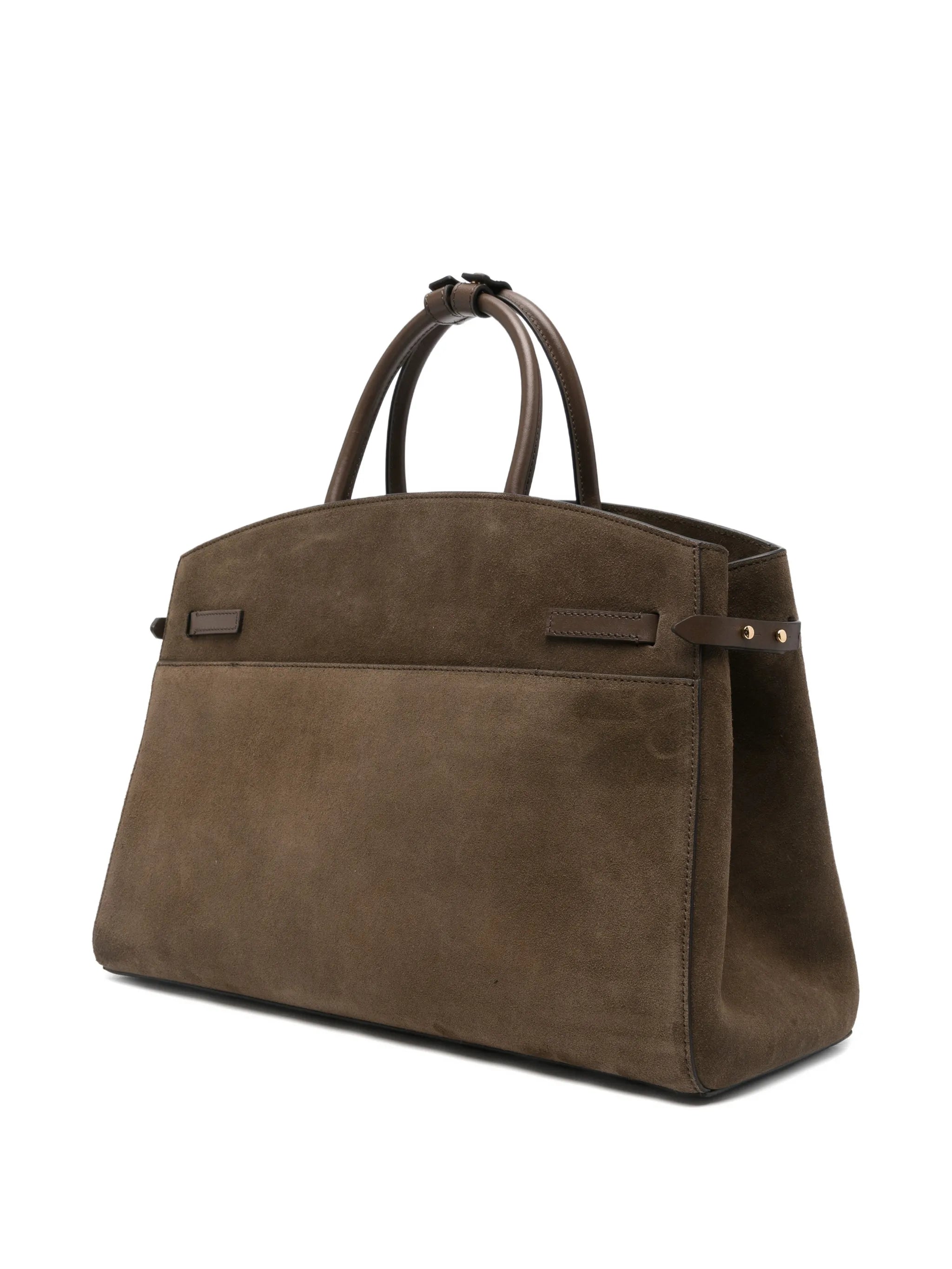 Hudson suede tote bag