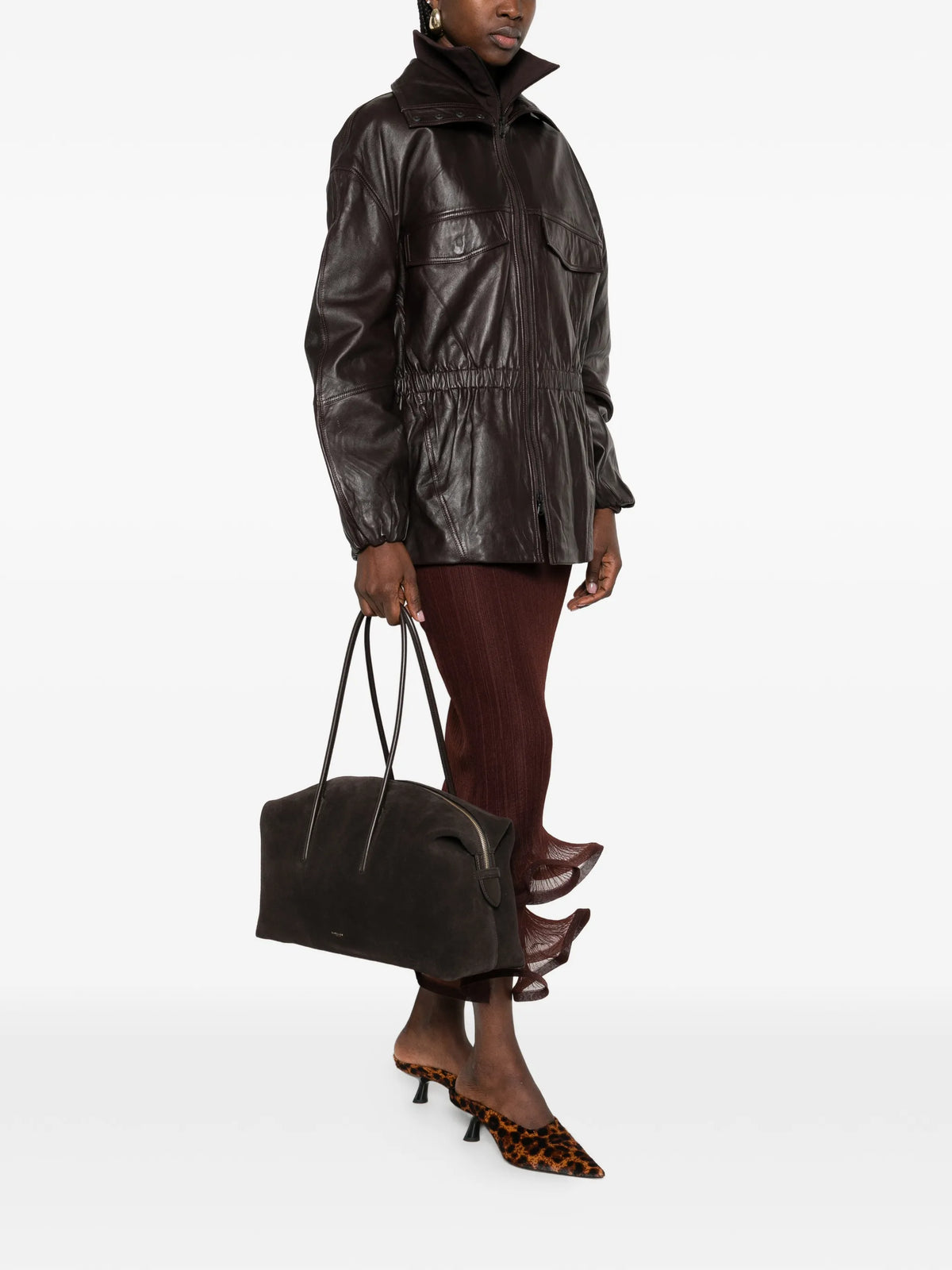 Stockholm suede shoulder bag