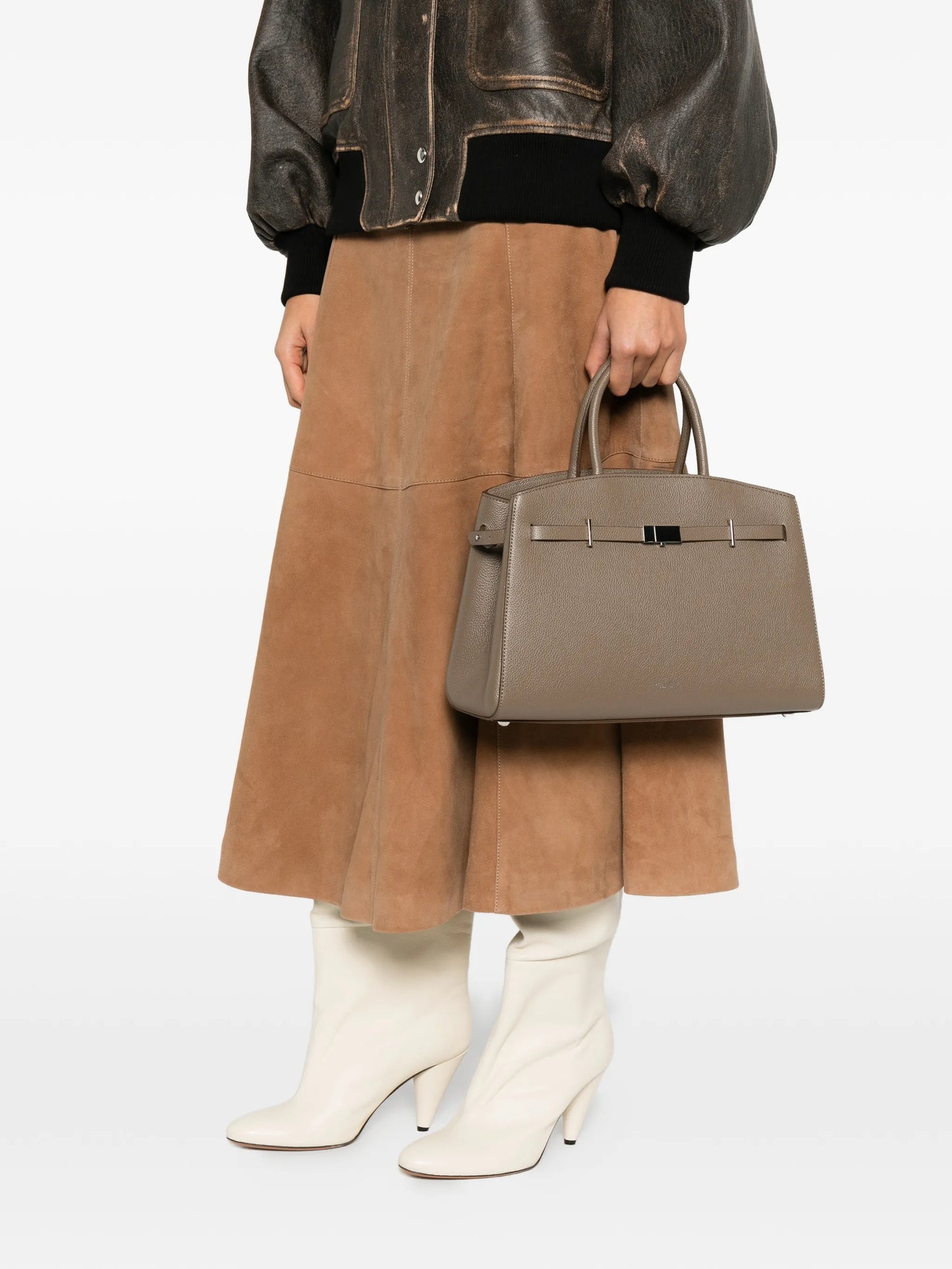 medium Hudson grained tote bag