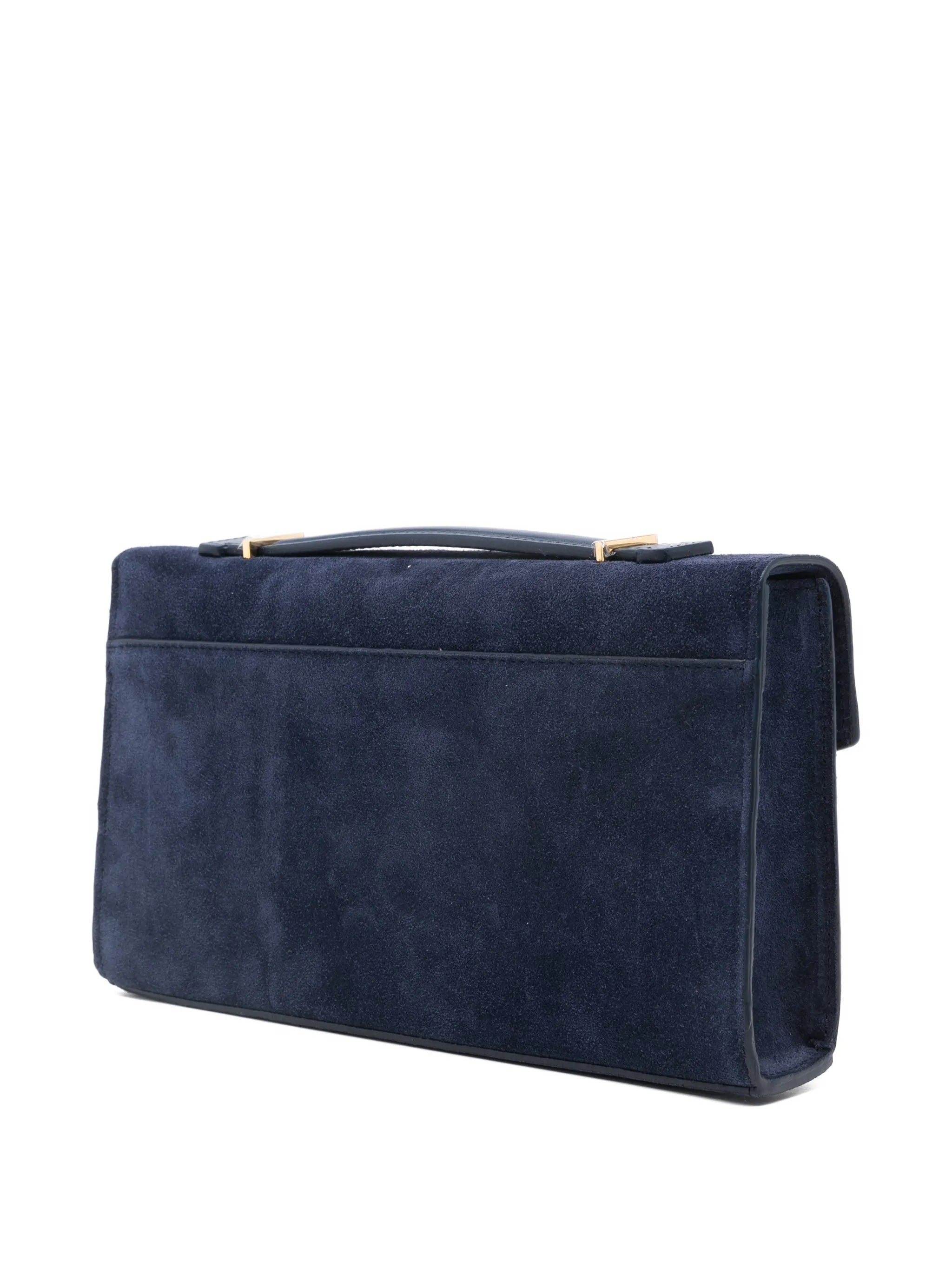 Vancouver suede clutch bag