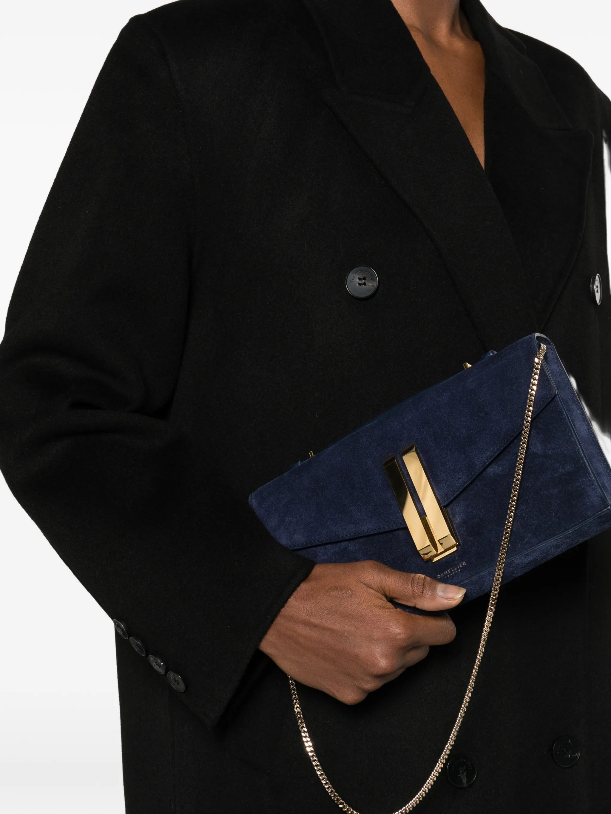 Vancouver suede clutch bag