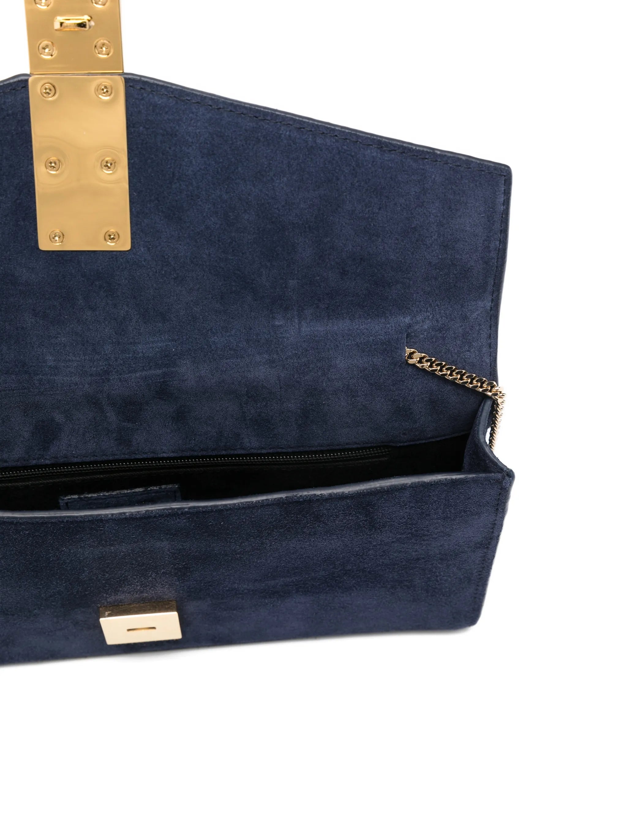 Vancouver suede clutch bag